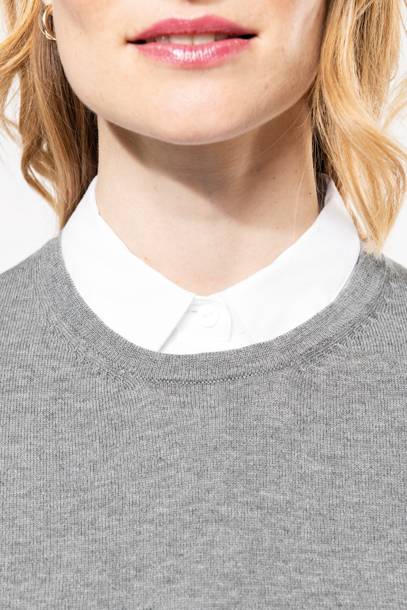 Miniature 11 pour Pull Supima® col rond  femme