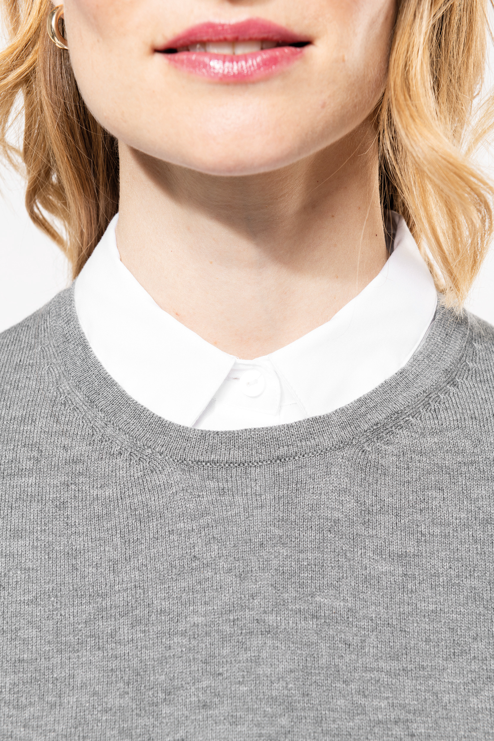 Miniature 11 pour Pull Supima® col rond  femme