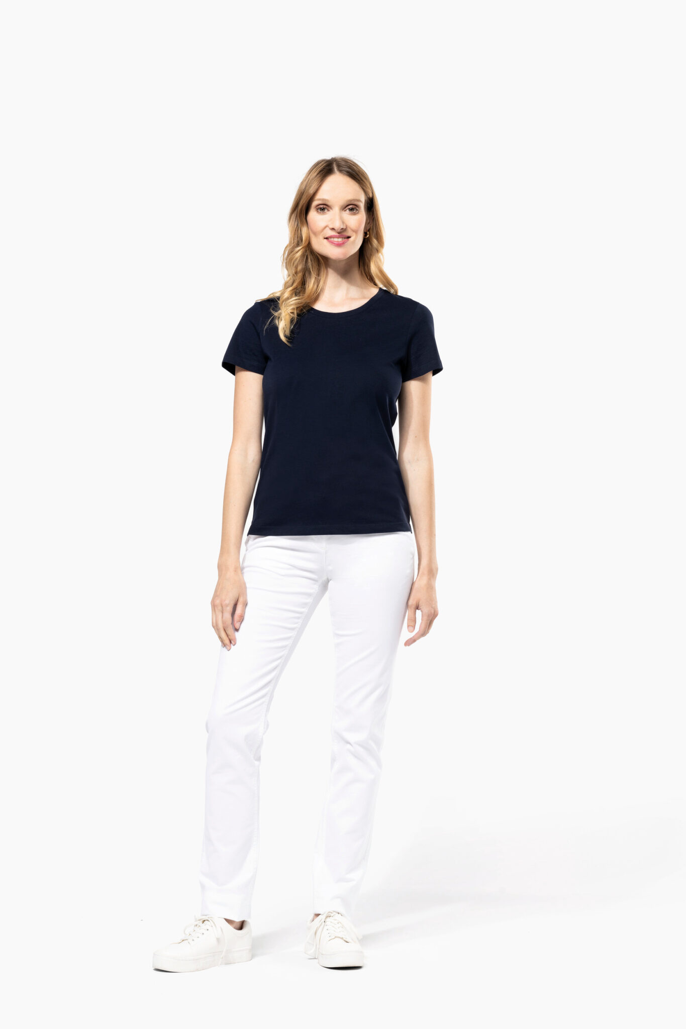 Miniature 4 pour T-shirt Supima® col rond manches courtes femme