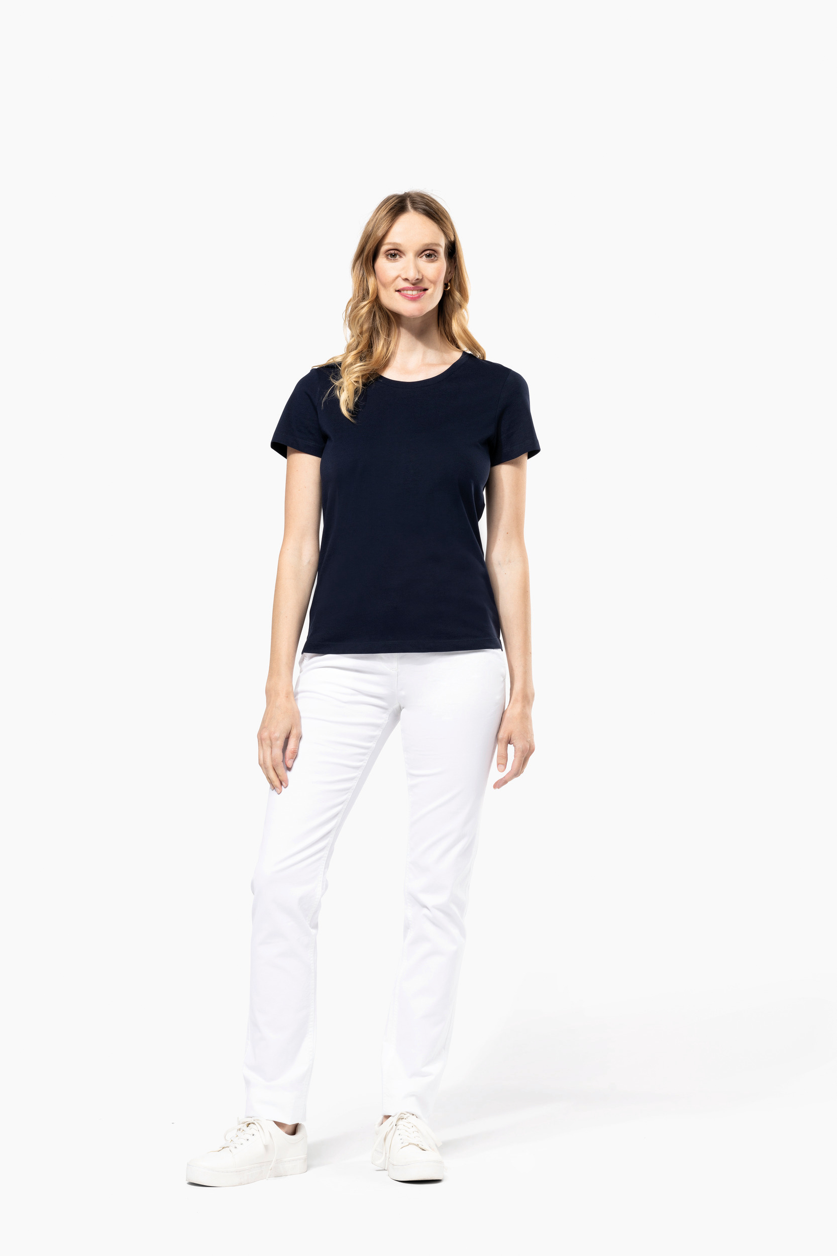 Miniature 4 pour T-shirt Supima® col rond manches courtes femme