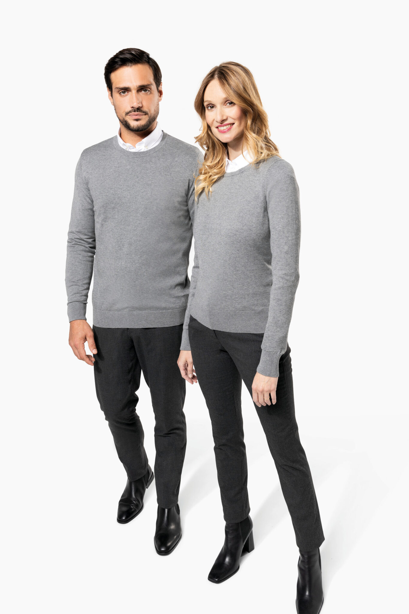 Miniature 10 pour Pull Supima® col rond  femme