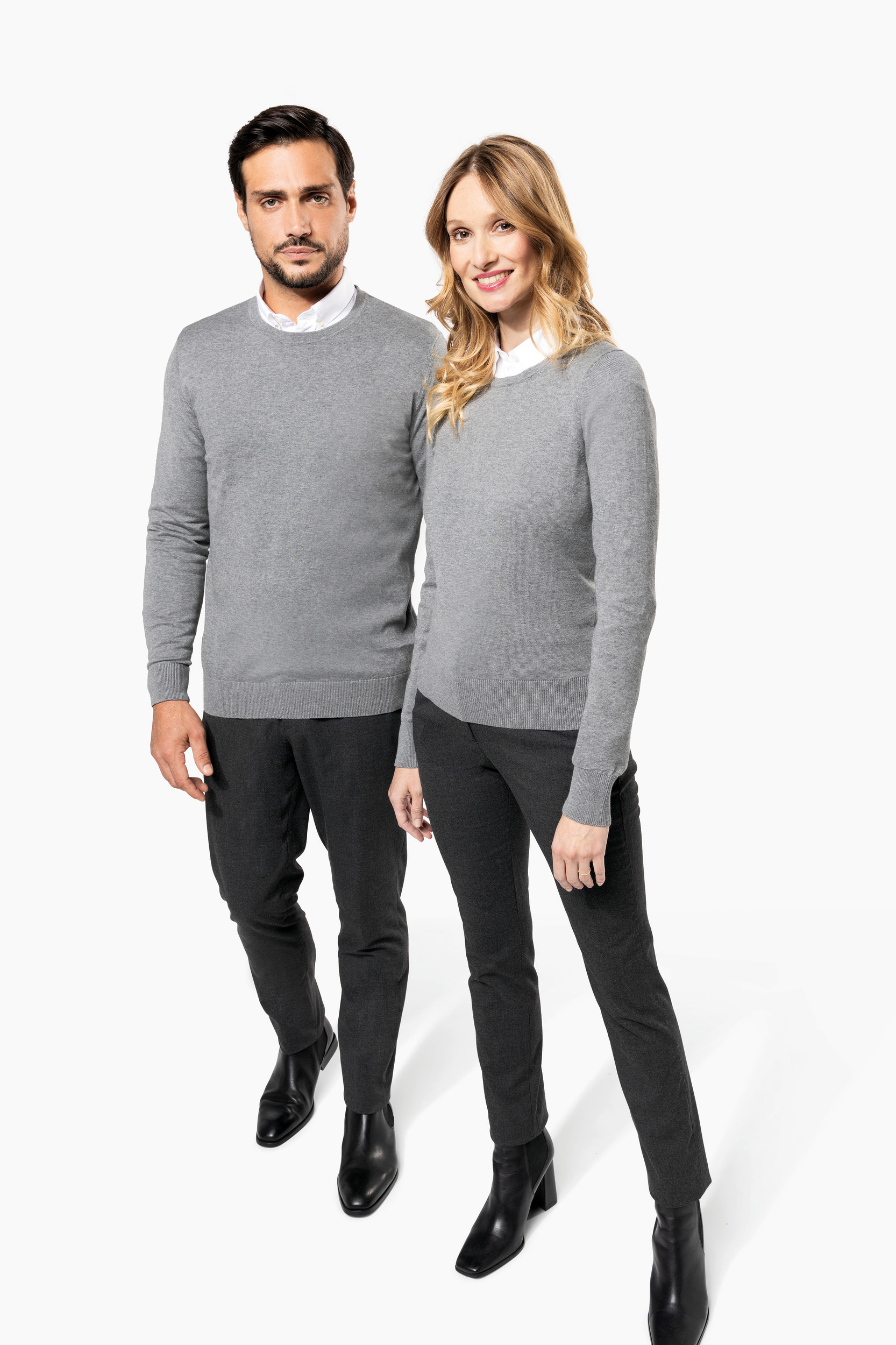 Miniature 10 pour Pull Supima® col rond  femme