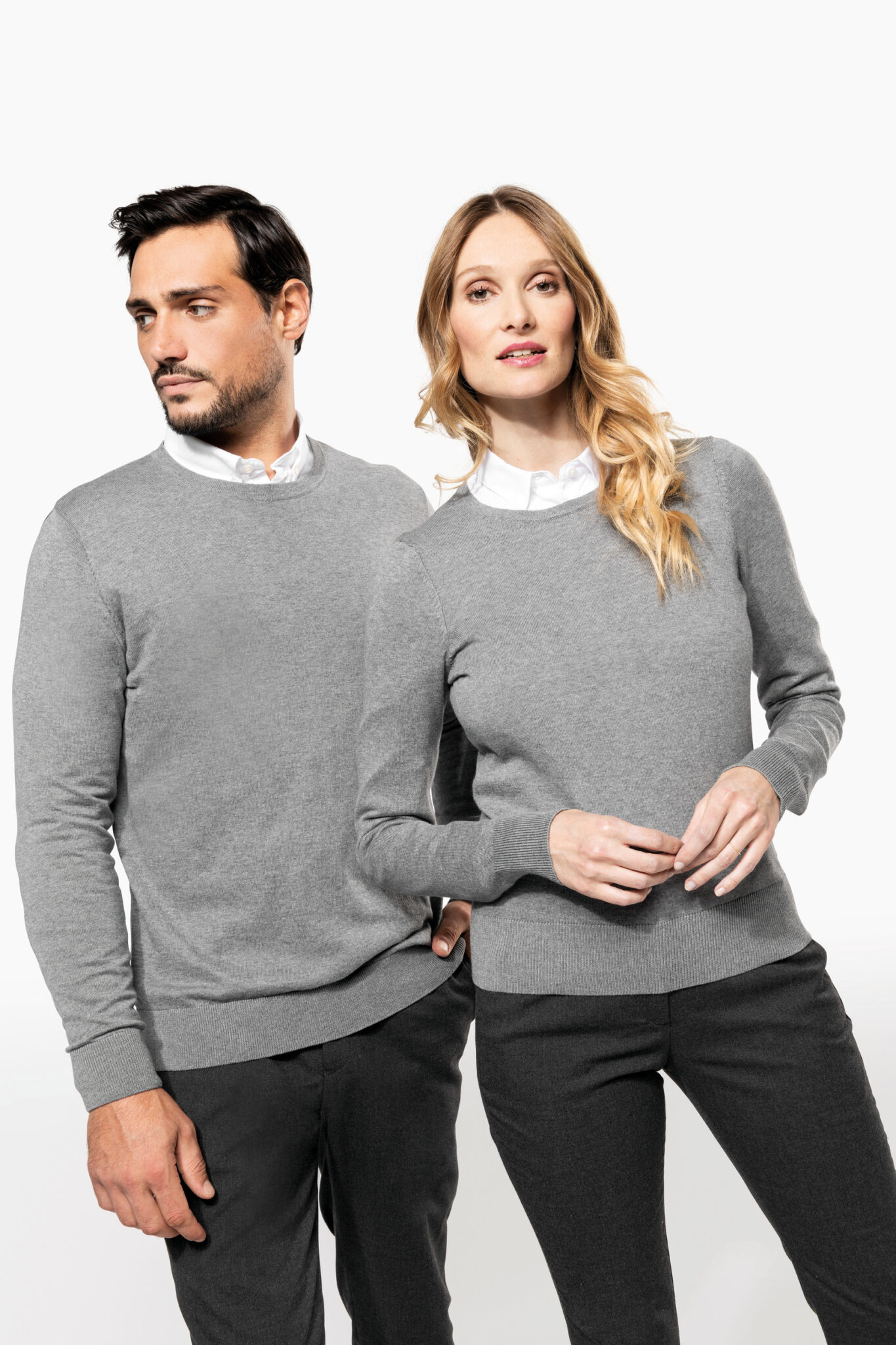 Miniature 8 pour Pull Supima® col rond  femme
