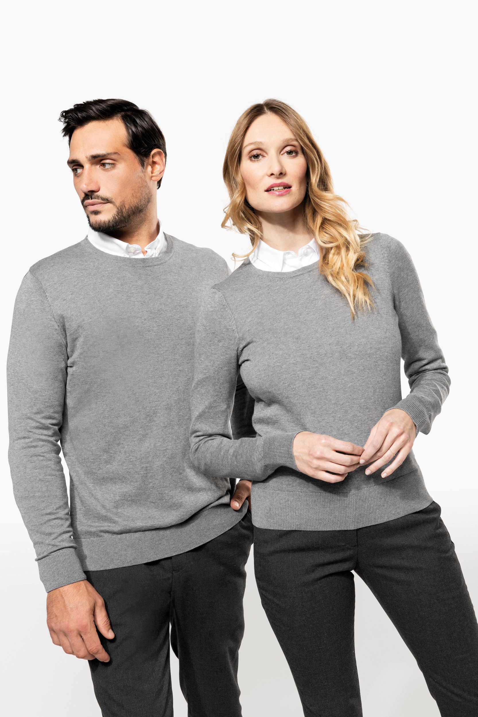 Miniature 8 pour Pull Supima® col rond  femme