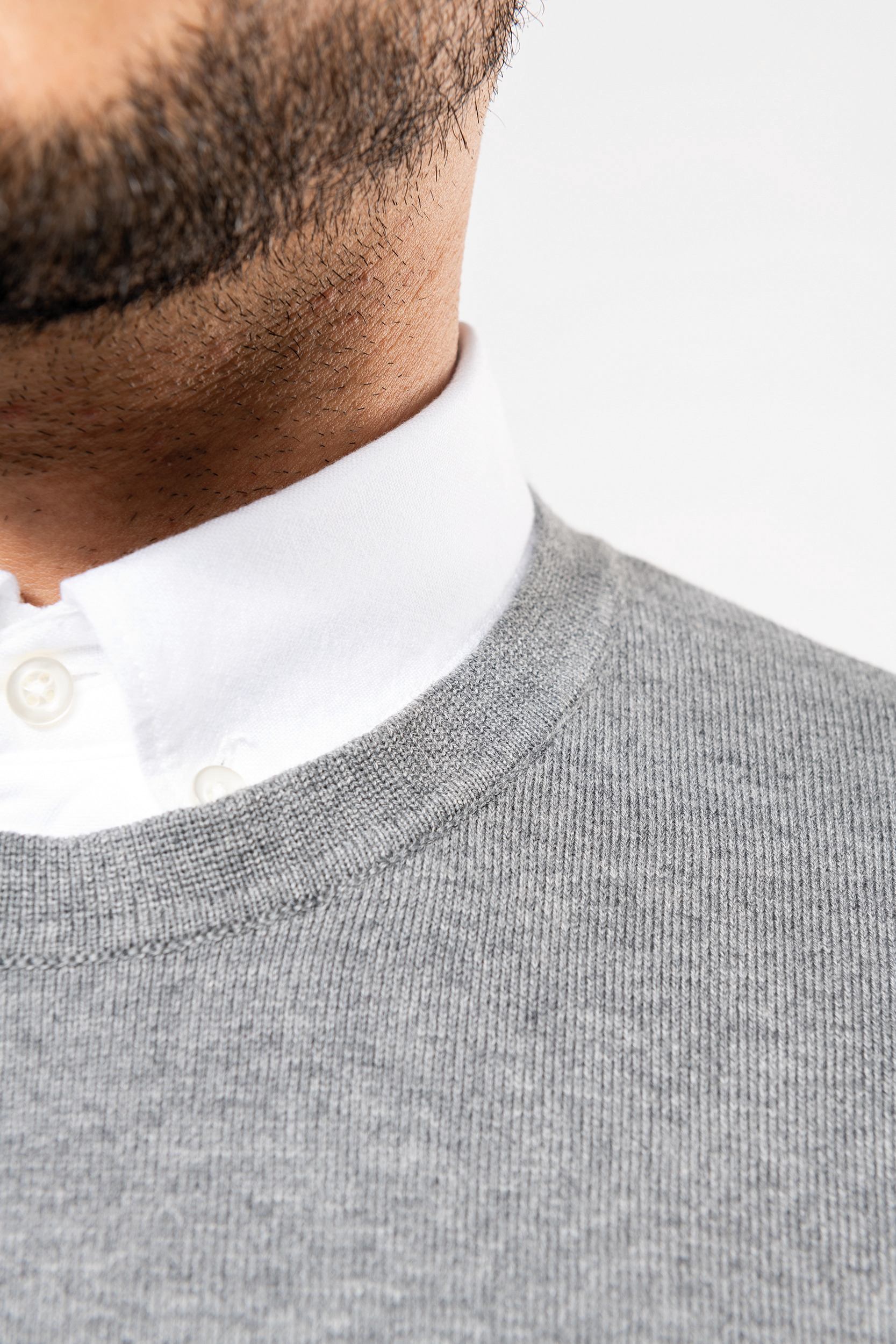 Miniature 12 pour Pull Supima® col rond homme