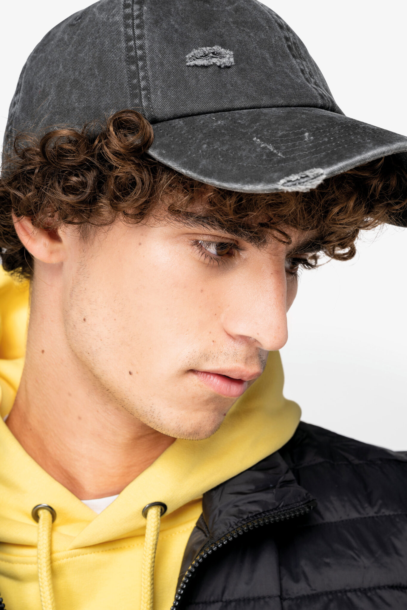 Miniature 1 pour Casquette écoresponsable effet déchiré unisexe