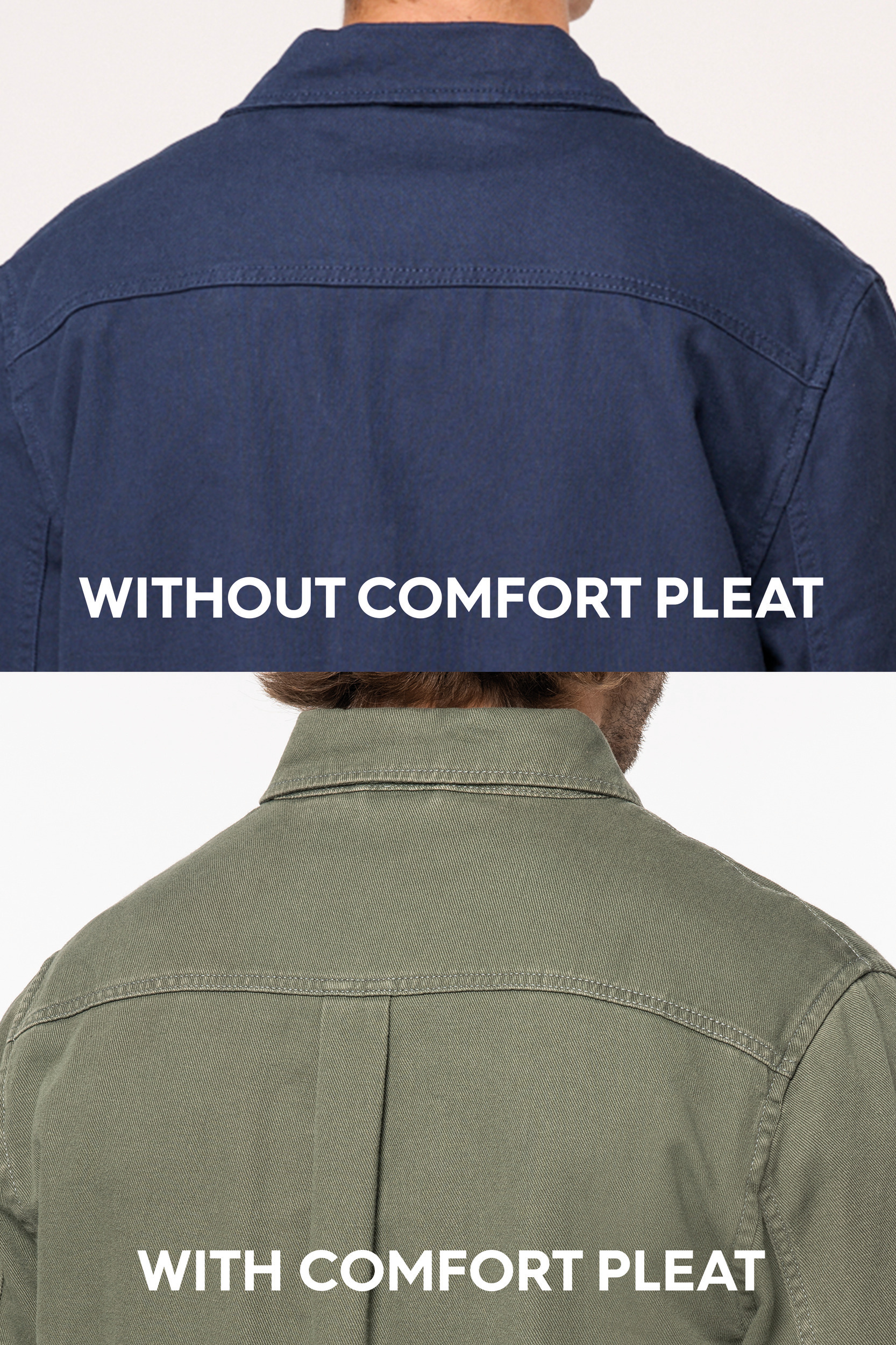 Miniature 5 pour Veste worker écoresponsable délavée homme