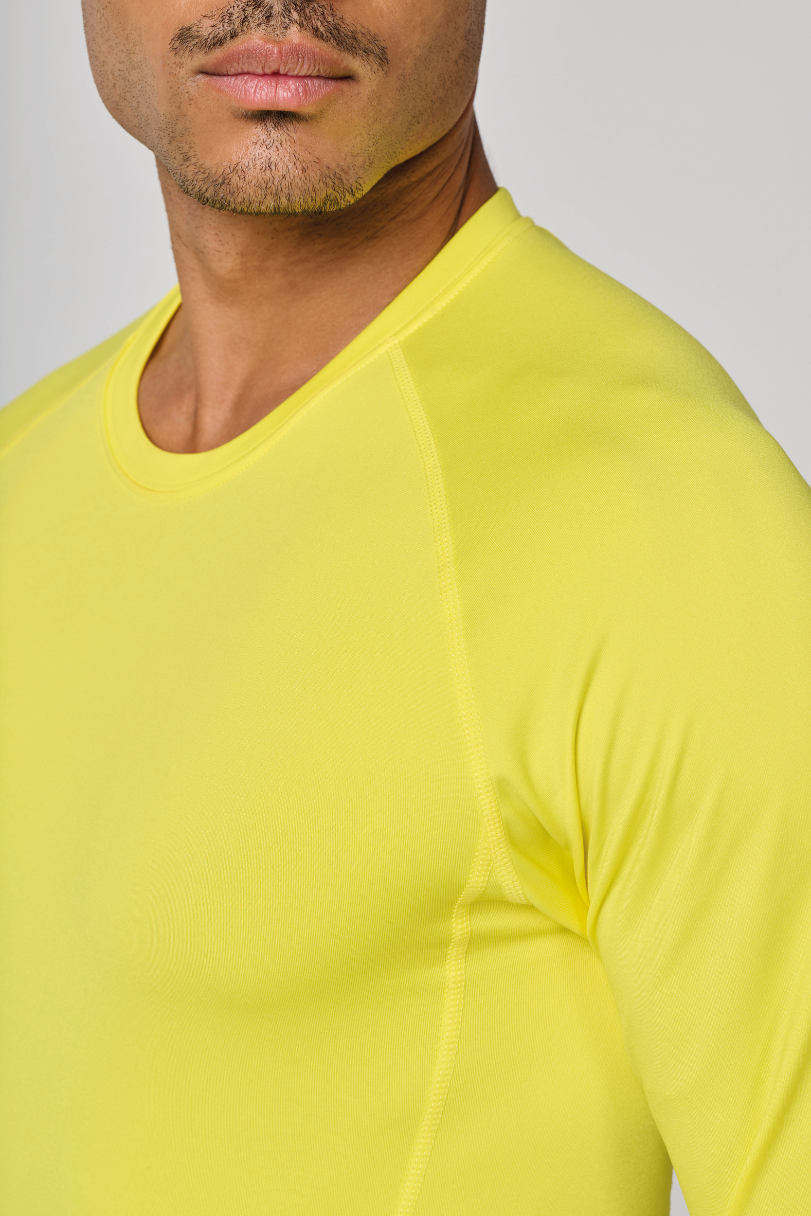 Miniature 17 pour T-shirt double peau sport manches longues unisexe