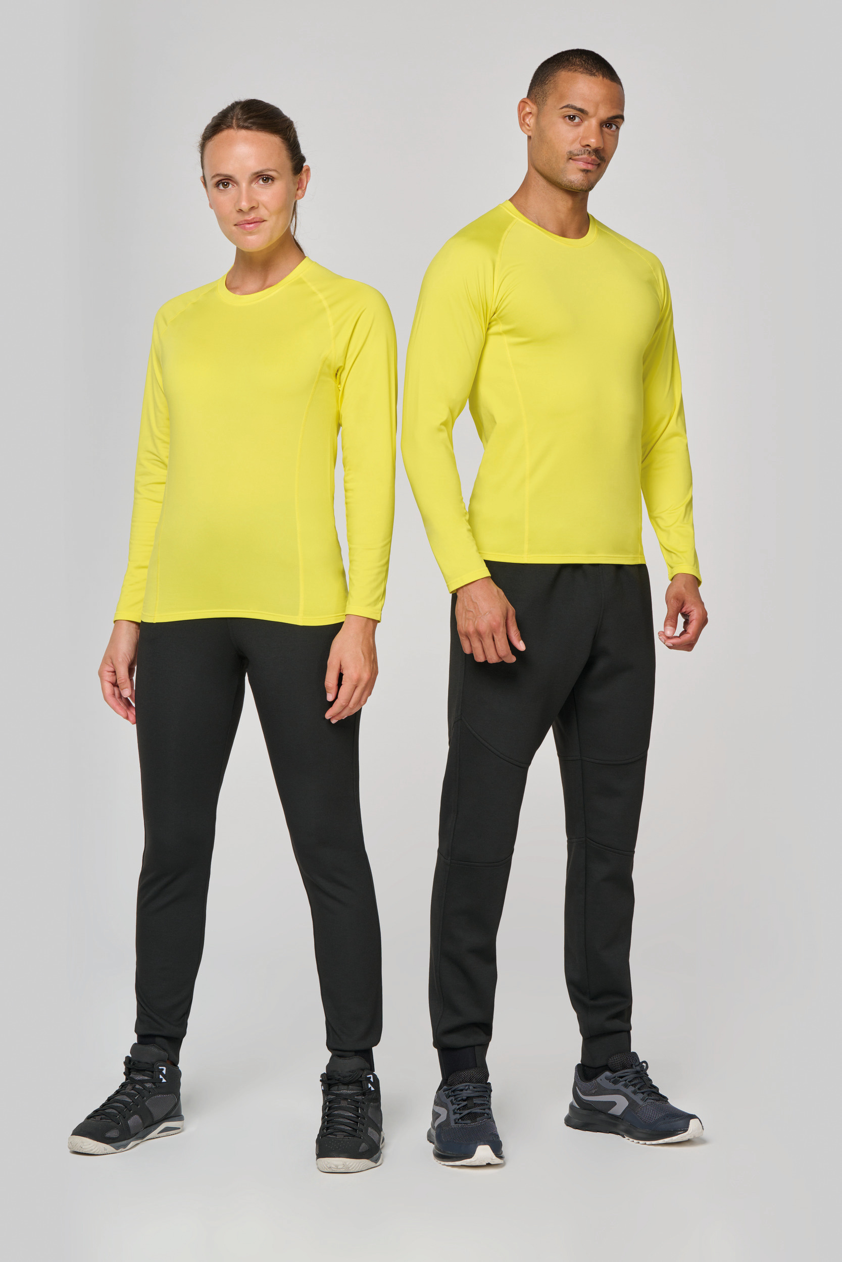 Miniature 14 pour T-shirt double peau sport manches longues unisexe
