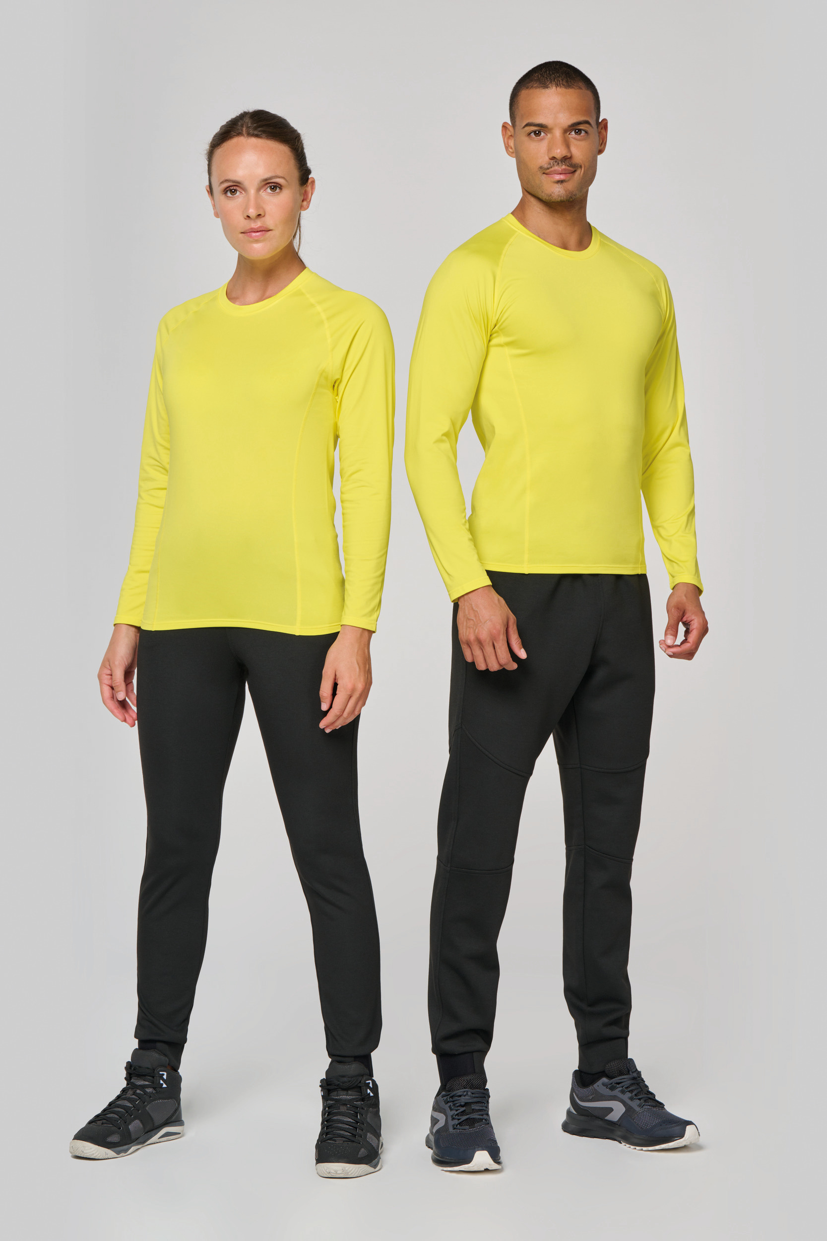 Miniature 1 pour T-shirt double peau sport manches longues unisexe