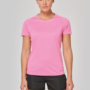 Visuel T-shirt de sport à col rond recyclé femme