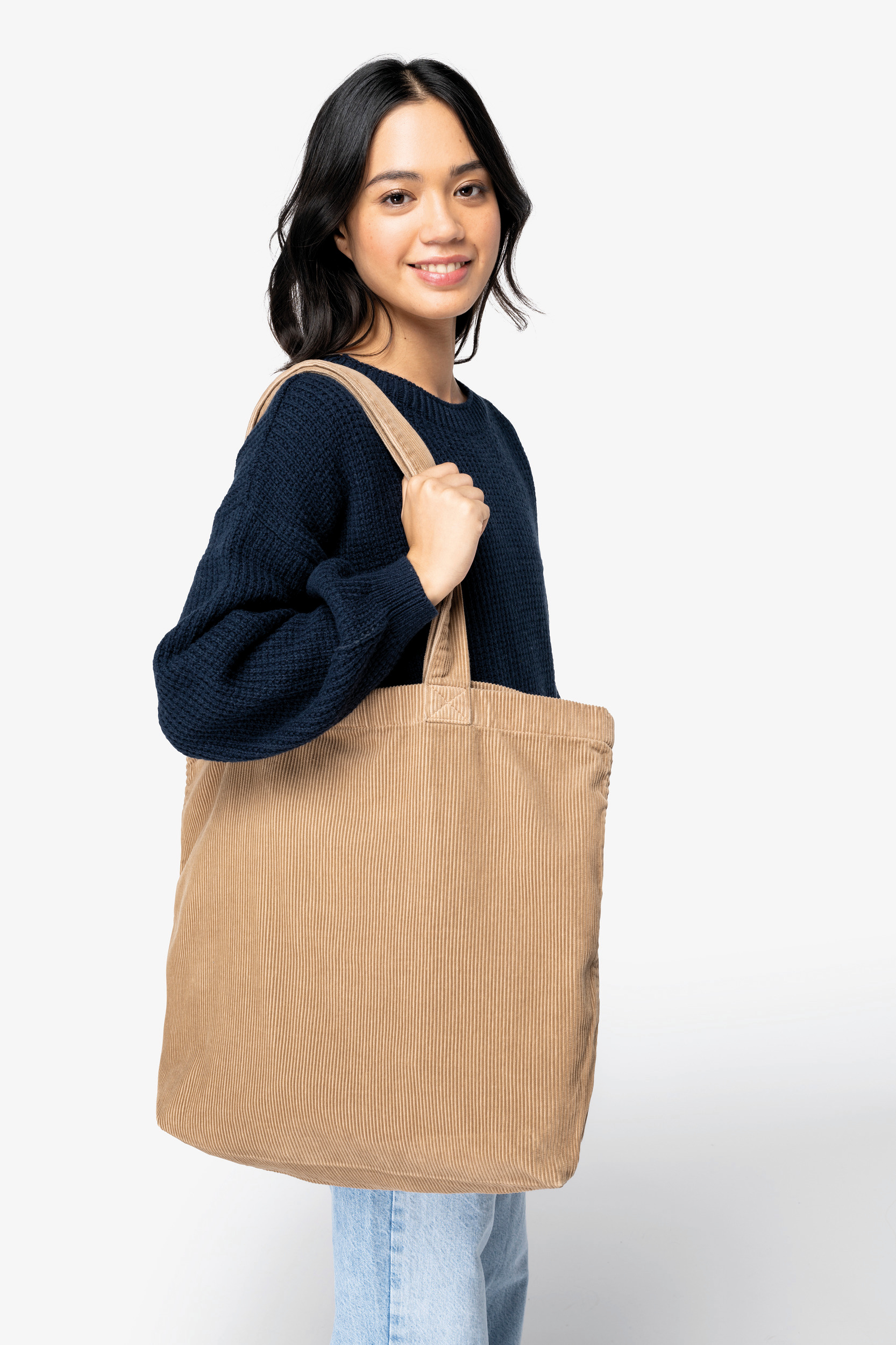Miniature 1 pour Sac écoresponsable délavé en velours côtelé