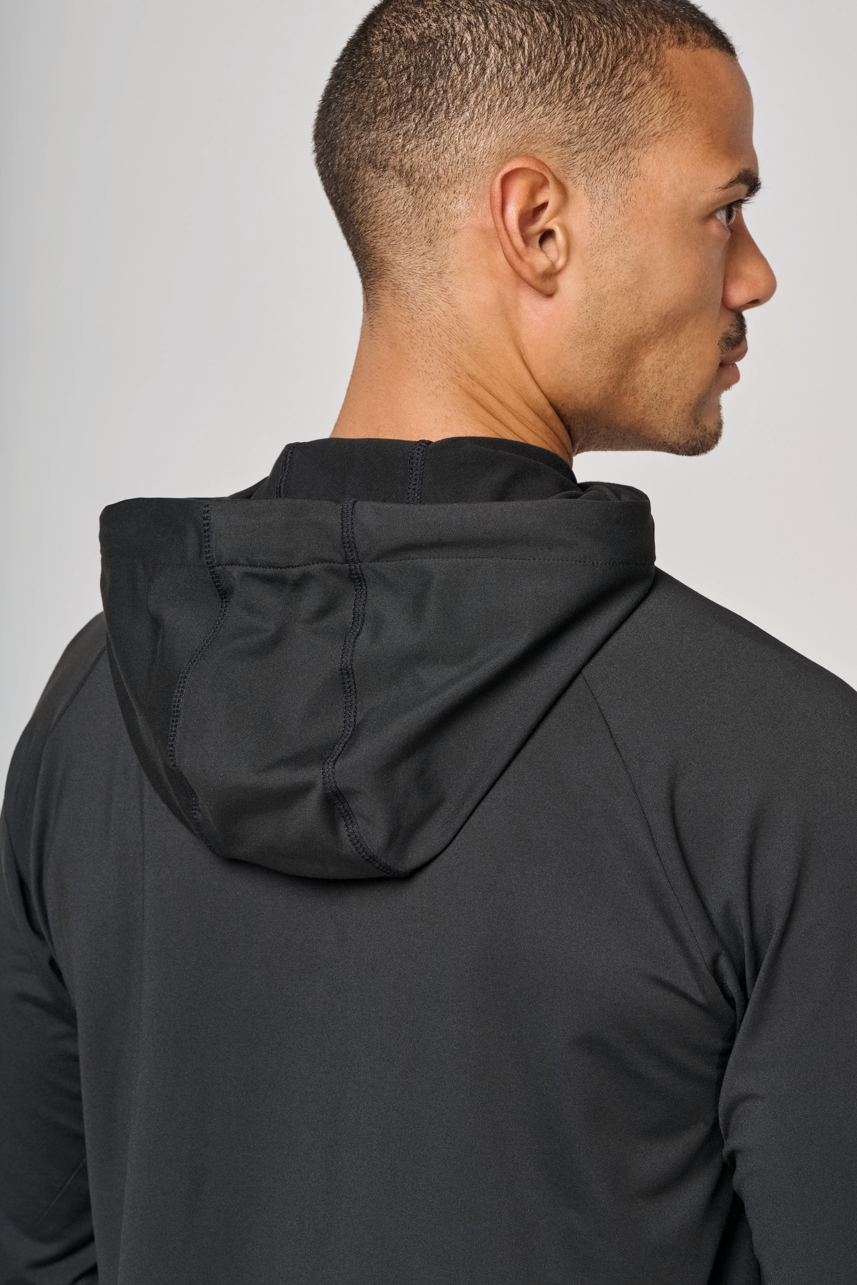 Miniature 8 pour Sweat-shirt à capuche 1/4 zip sport unisexe