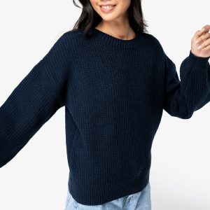 Visuel Pull écoresponsable en laine mérinos femme