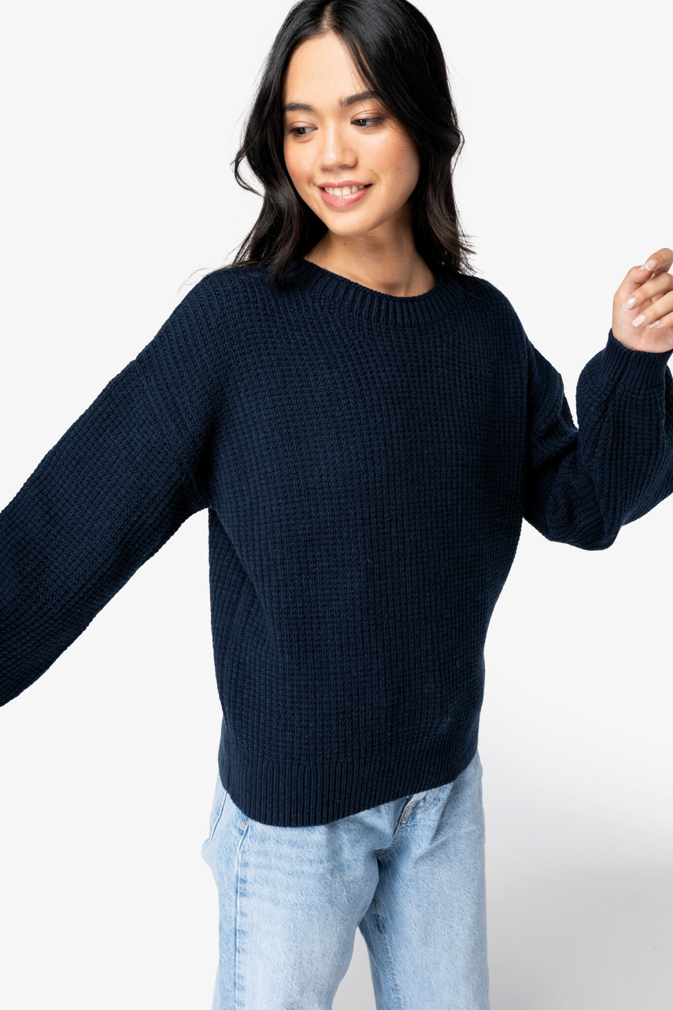 Miniature 1 pour Pull écoresponsable en laine mérinos femme
