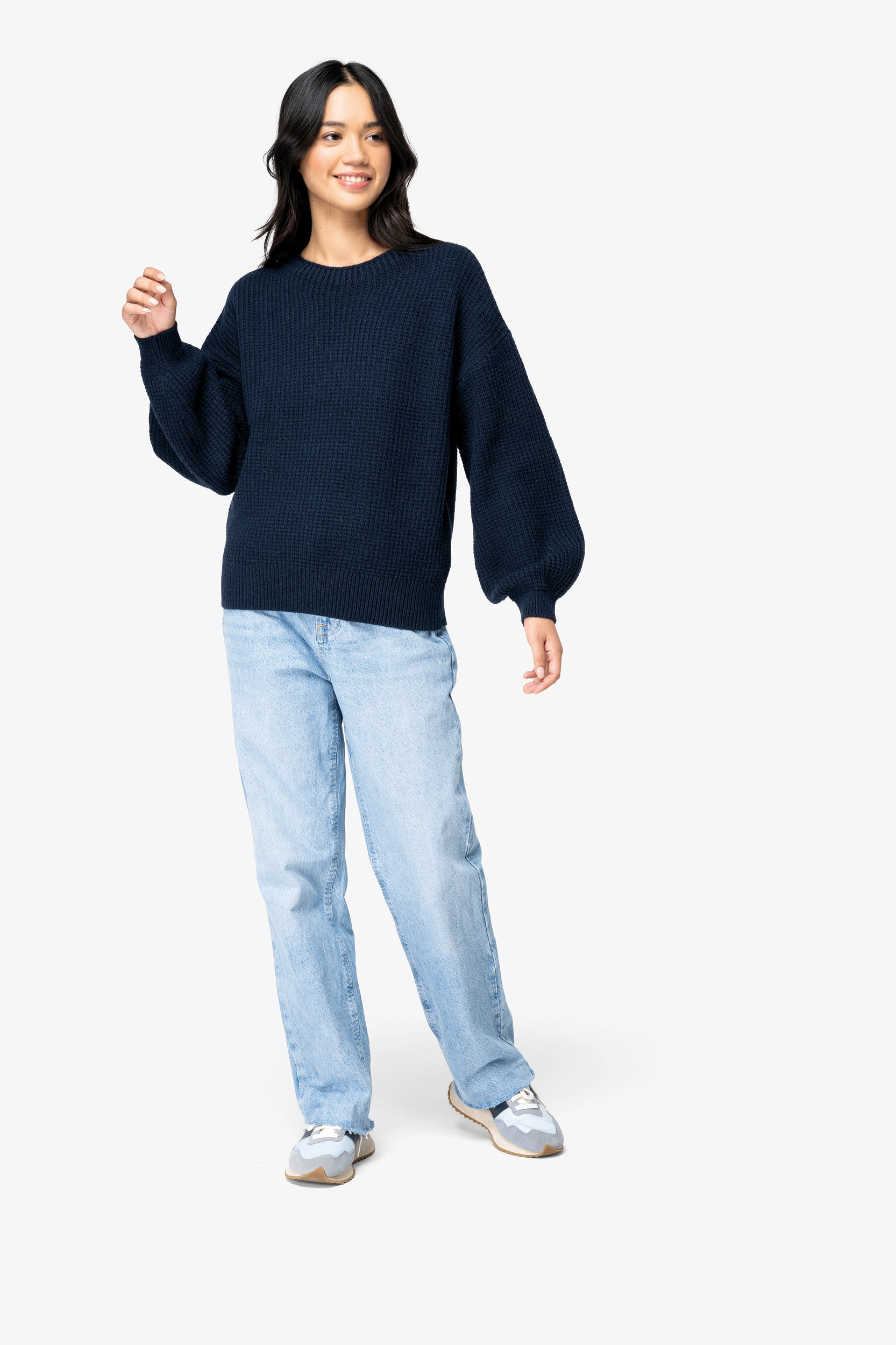 Miniature 2 pour Pull écoresponsable en laine mérinos femme