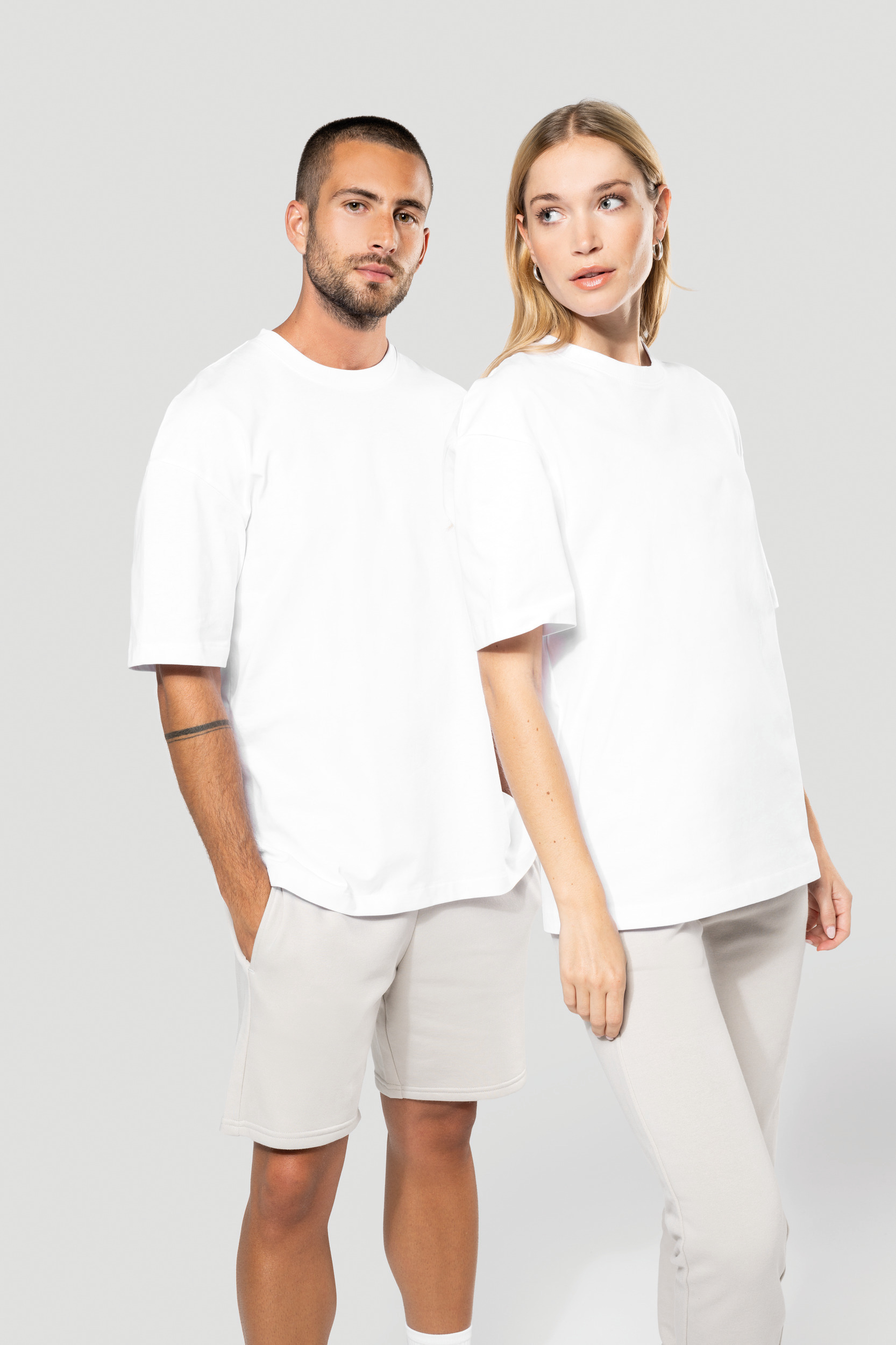 Miniature 1 pour T-shirt unisexe oversize manches courtes