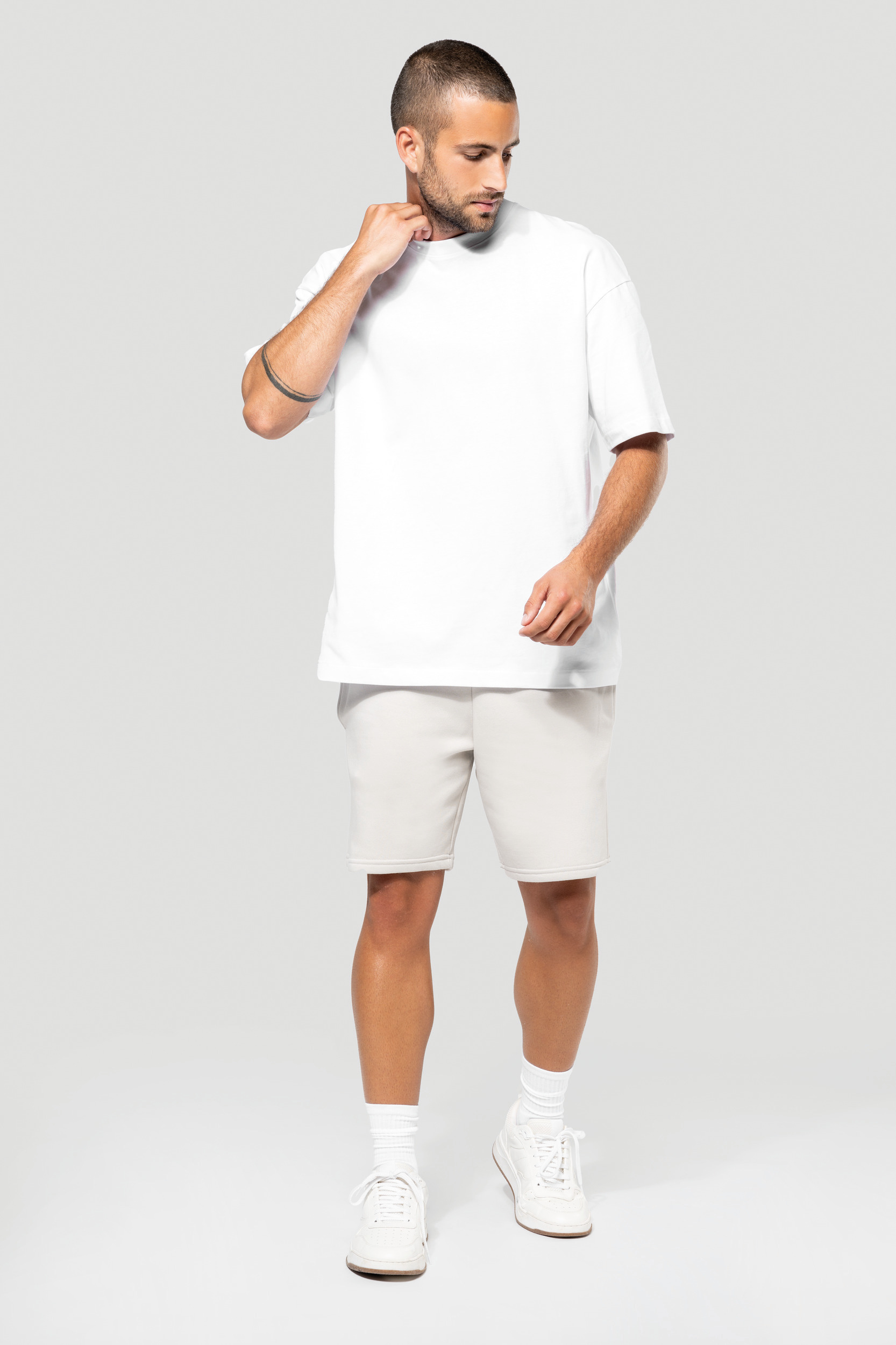 Miniature 5 pour T-shirt unisexe oversize manches courtes