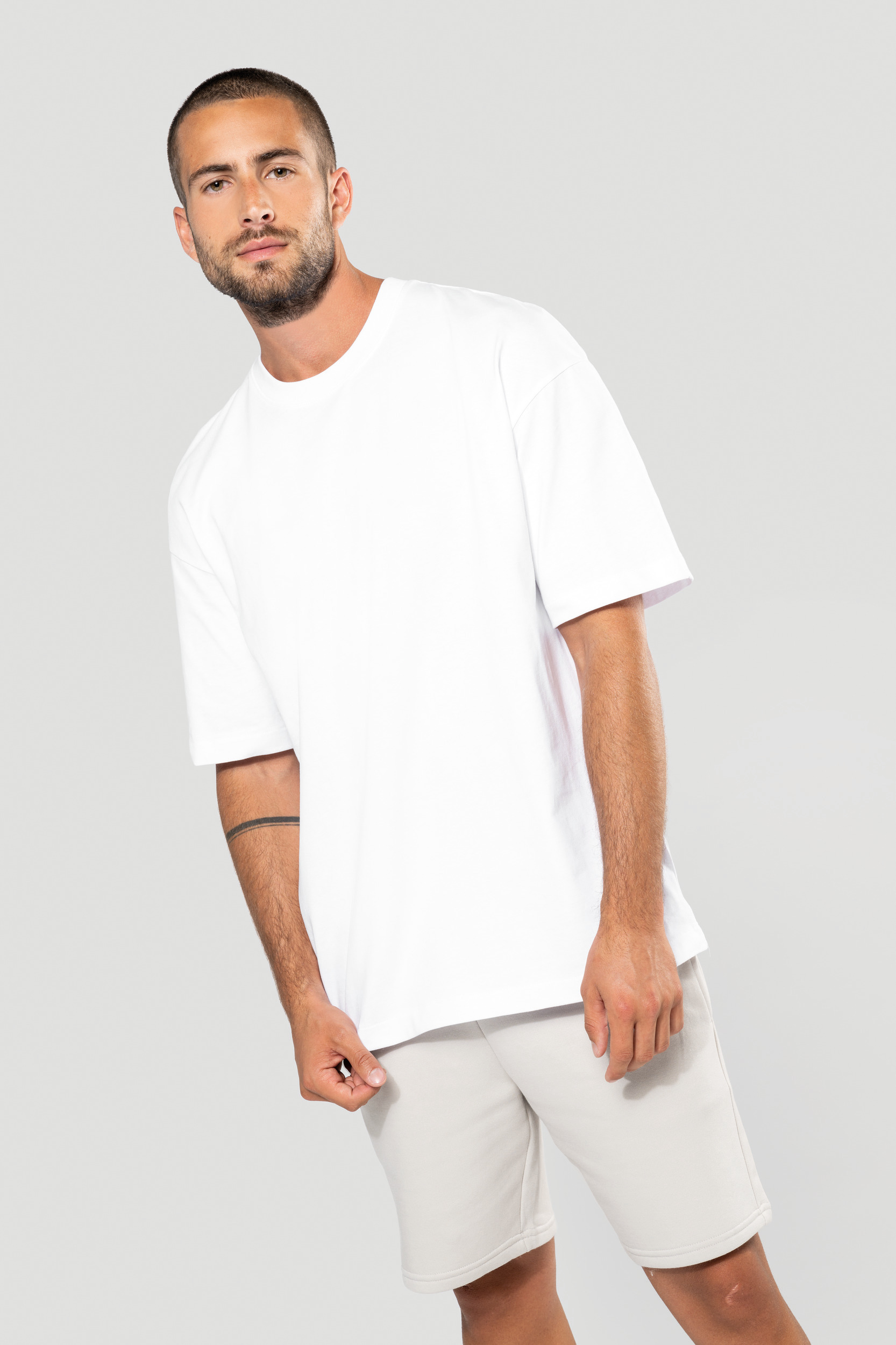 Miniature 2 pour T-shirt unisexe oversize manches courtes