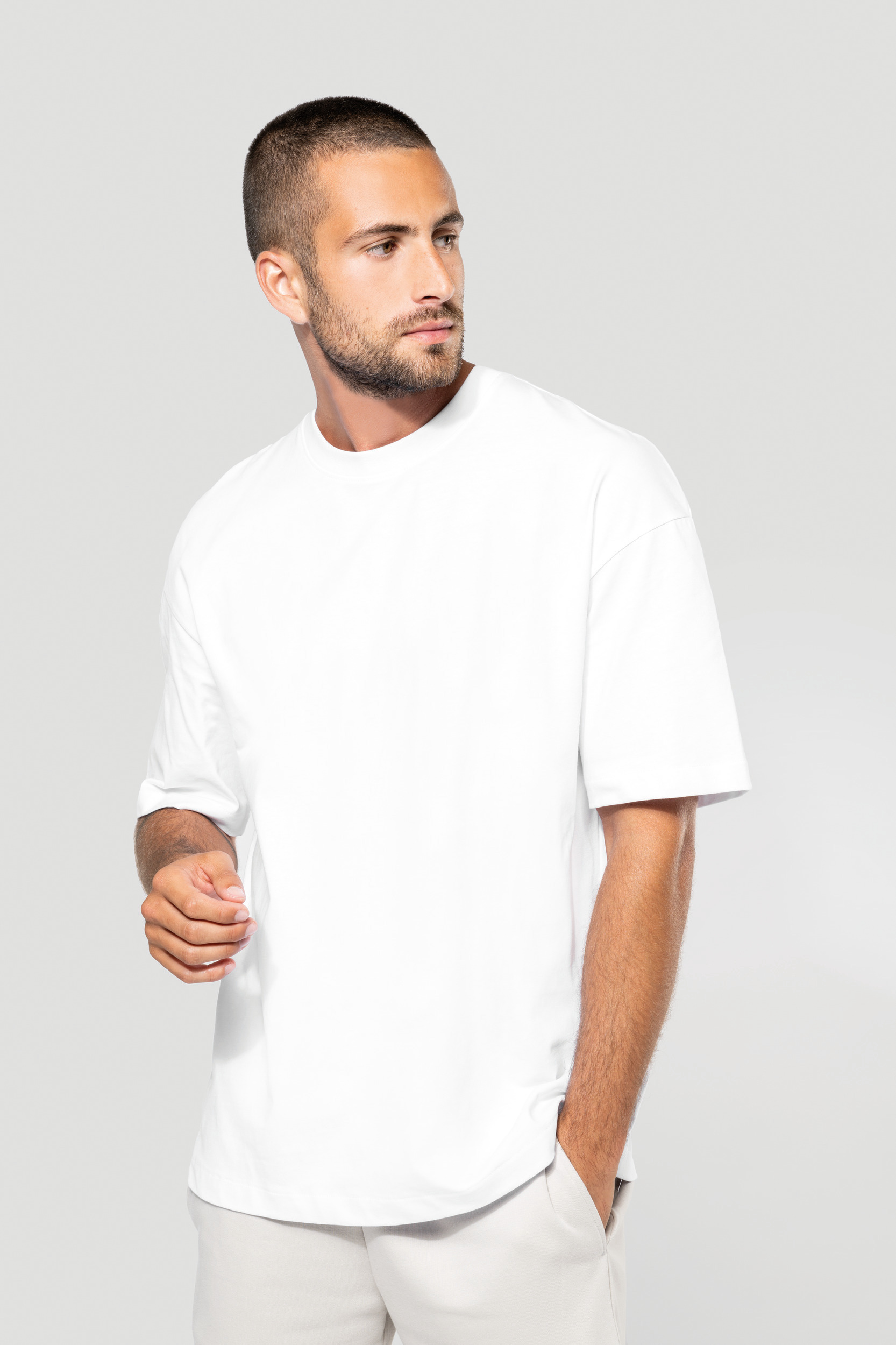 Miniature 4 pour T-shirt unisexe oversize manches courtes
