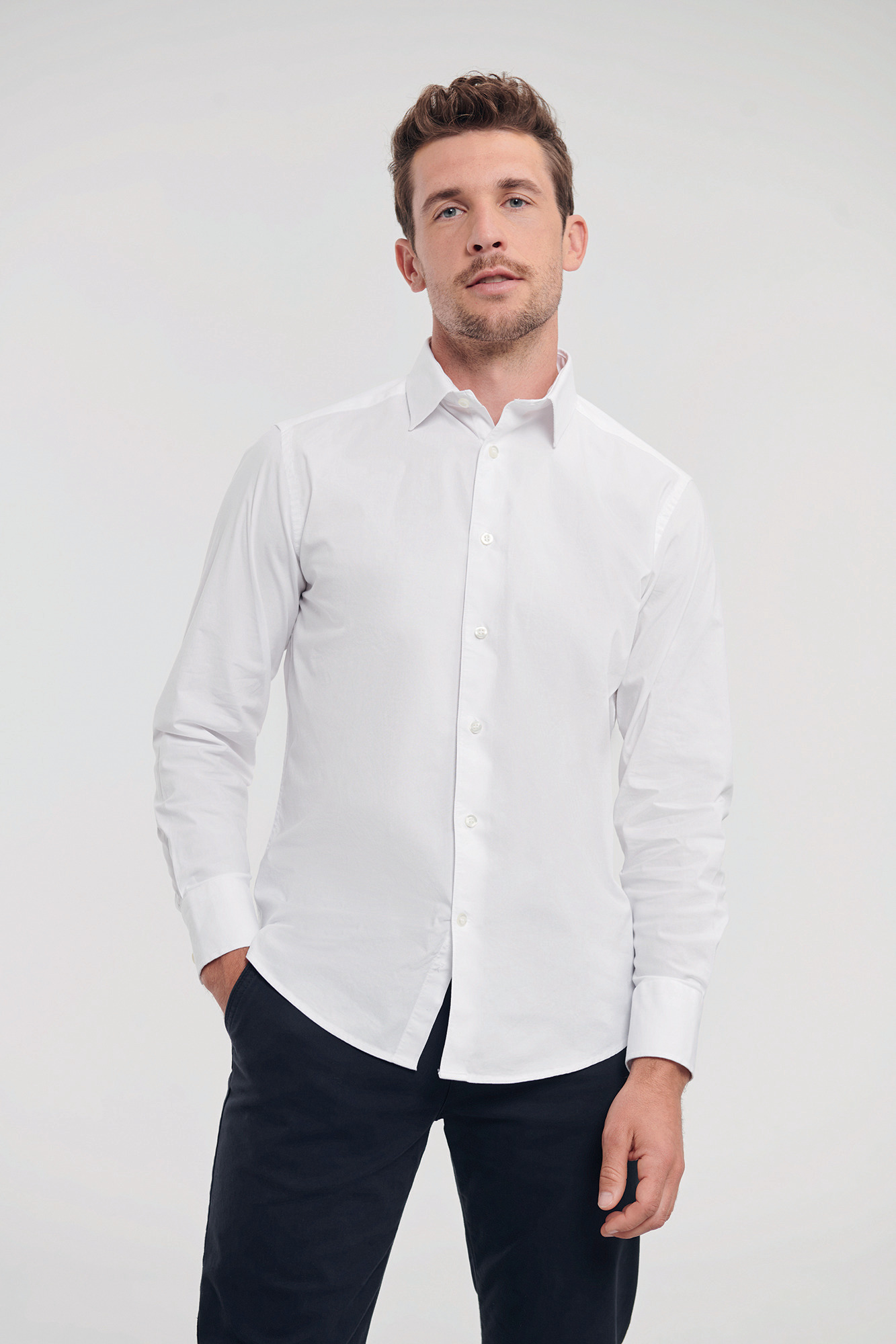 Miniature 1 pour Chemise fittée homme manches longues