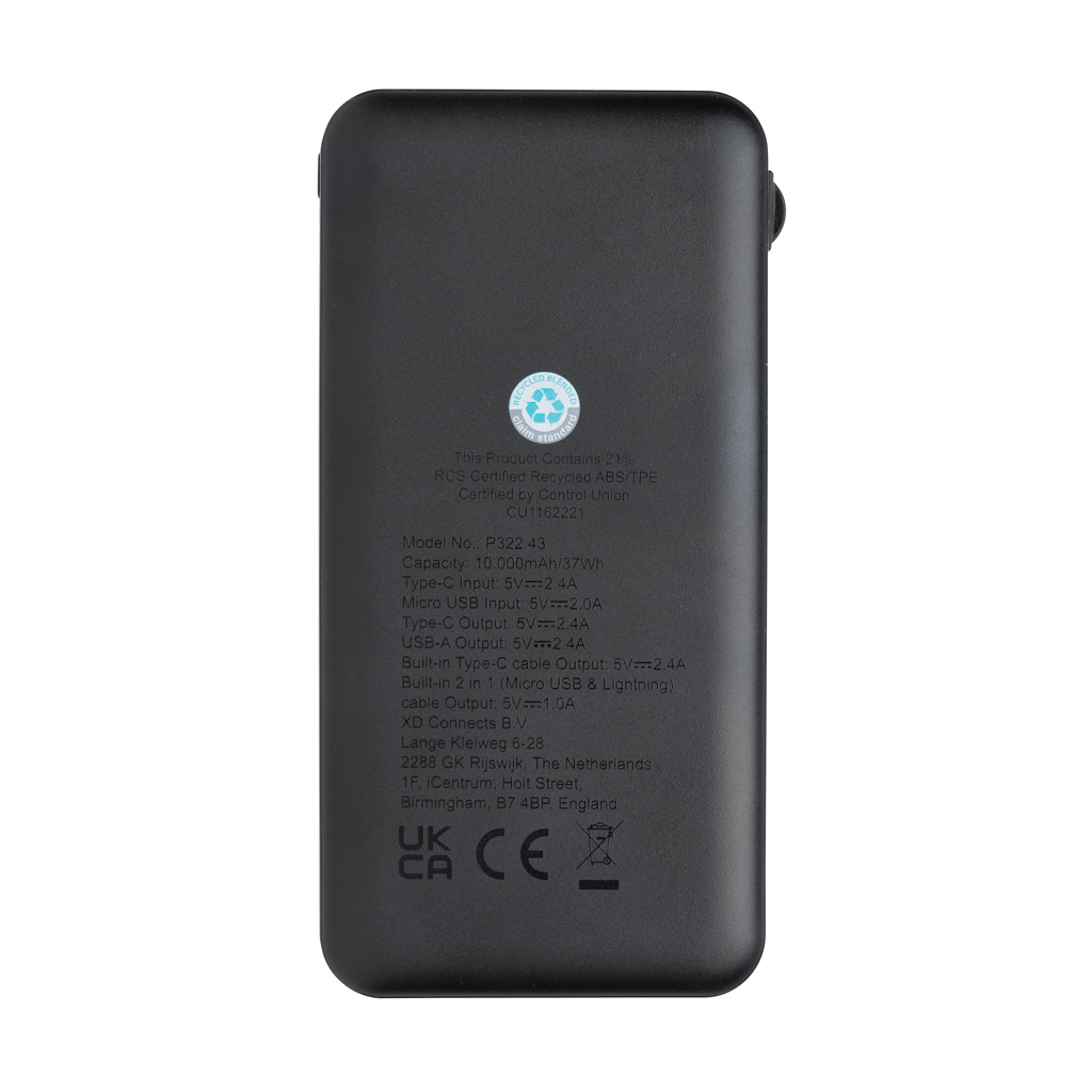 Miniature 7 pour Powerbank 10.000 mAh en plastique RCS Lockhart