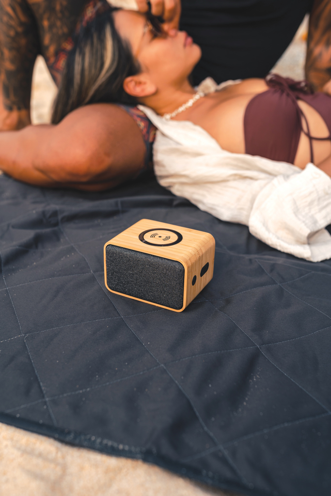 Miniature 14 pour Enceinte 5W en plastique recyclé RCS et bambou FSC®