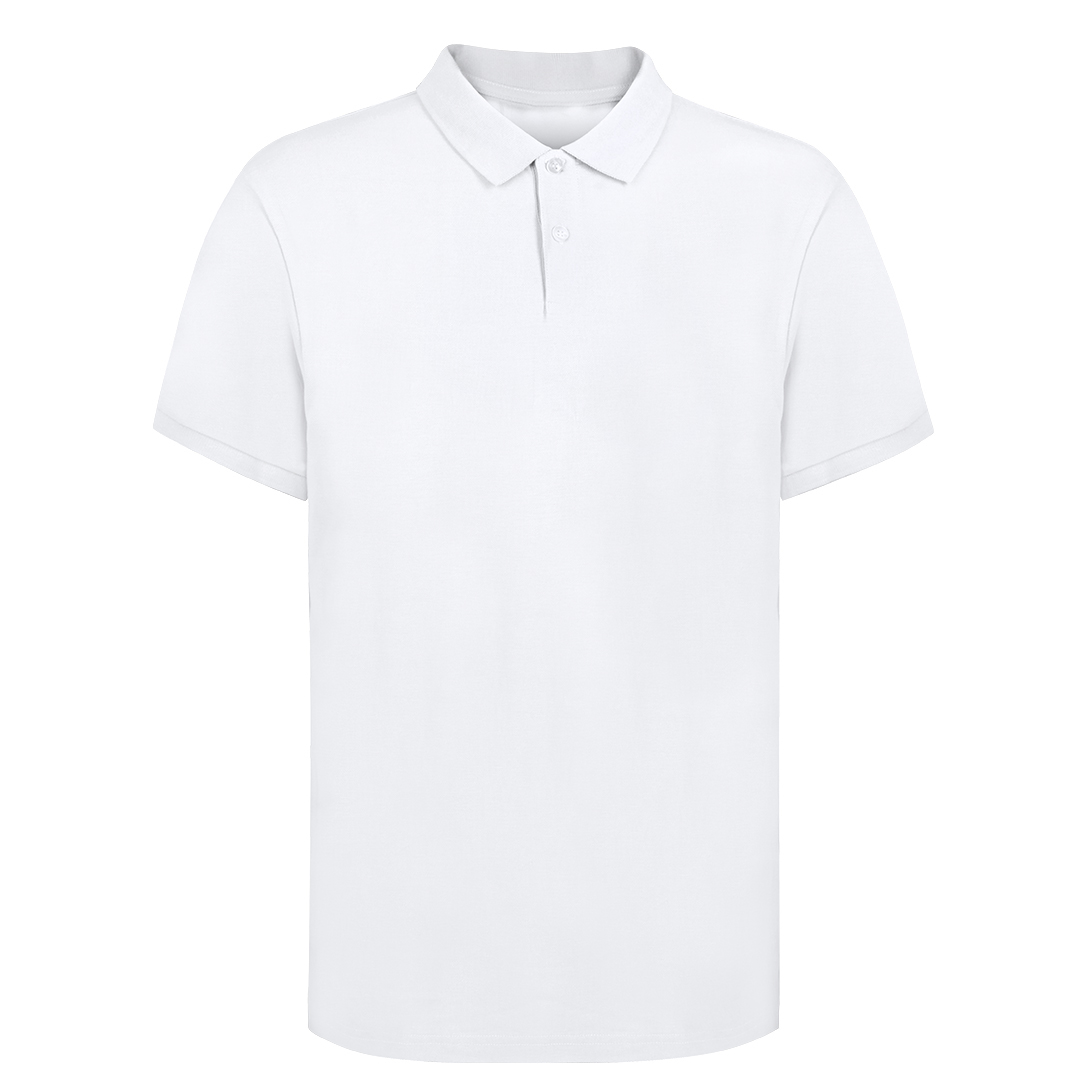 Miniature 3 pour Polo Adulte Blanc Fifiluco - personnalisable
