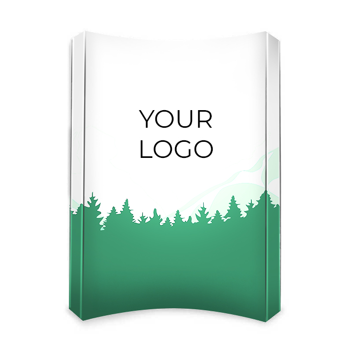 Miniature 1 pour Mur d'image publicitaire en arc twin