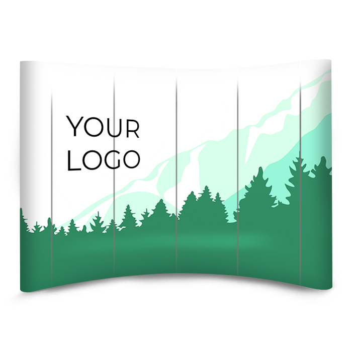 Miniature 1 pour Mur d'image publicitaire en arc PopUp