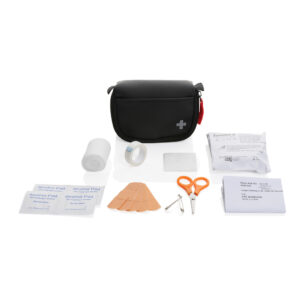 Visuel Set premiers secours taille poste en PU nubuck recyclé RCS