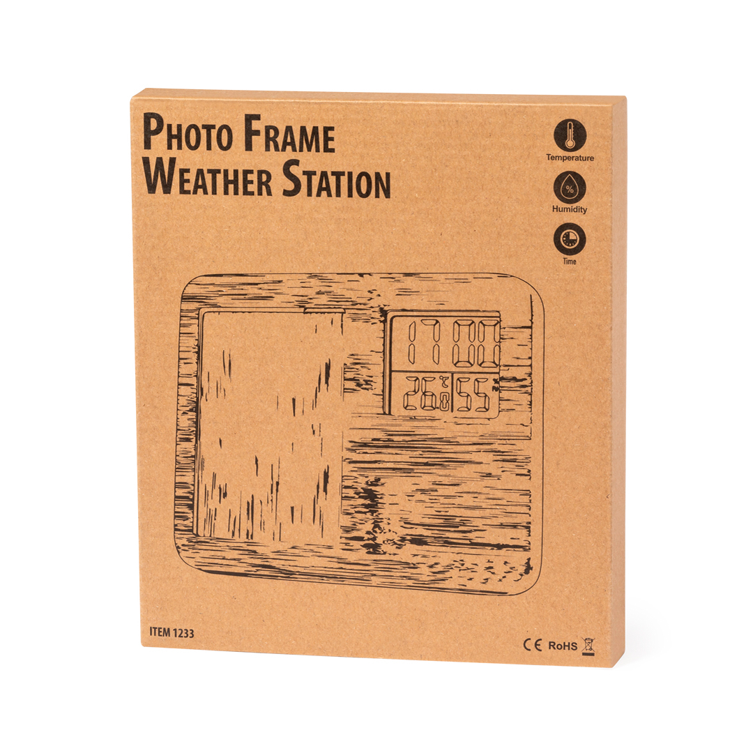 Miniature 3 pour Station Météo Porte Photos Tequwoli - personnalisable