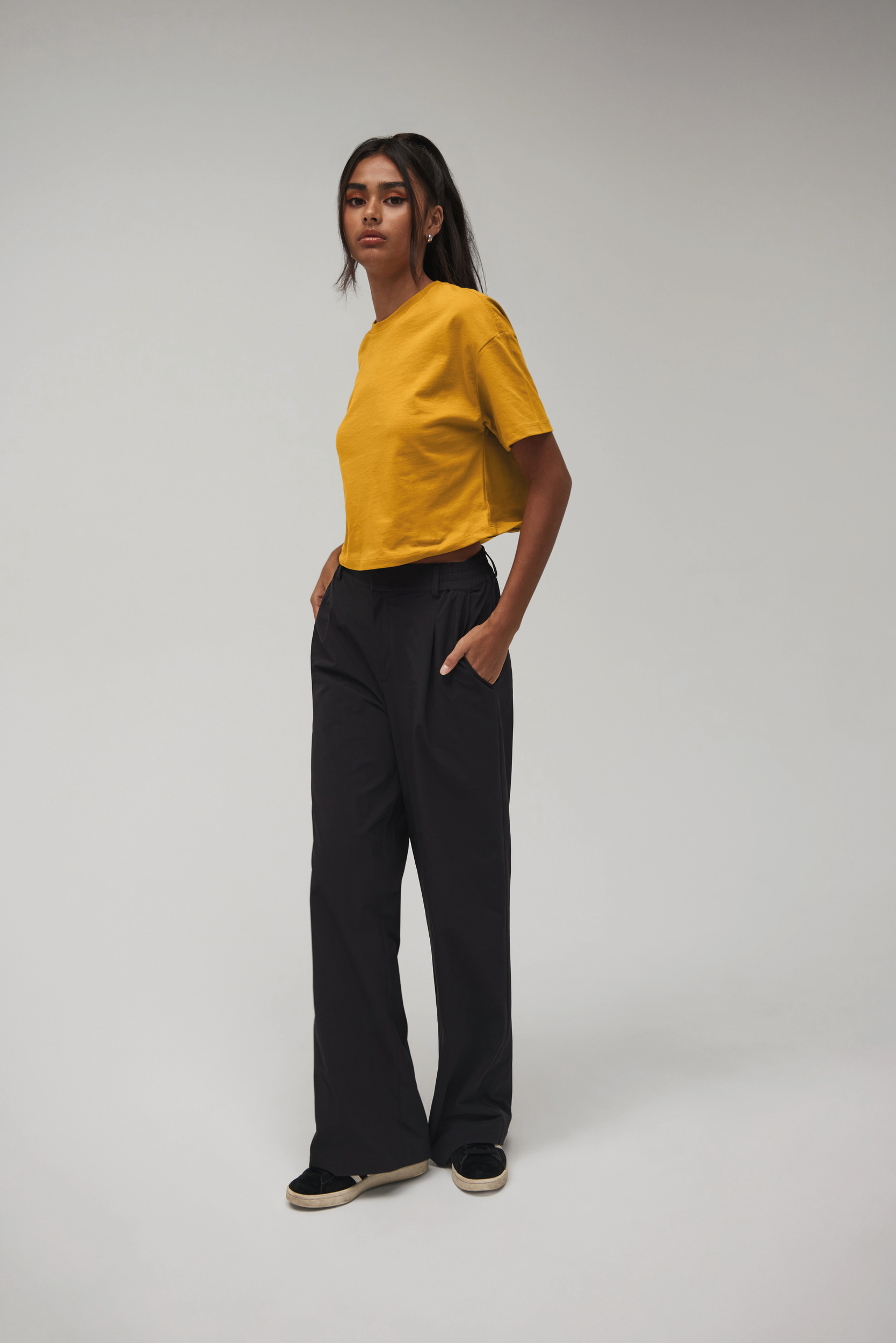 Miniature 2 pour T-shirt crop femme