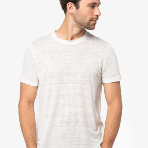 Visuel T-shirt en lin homme