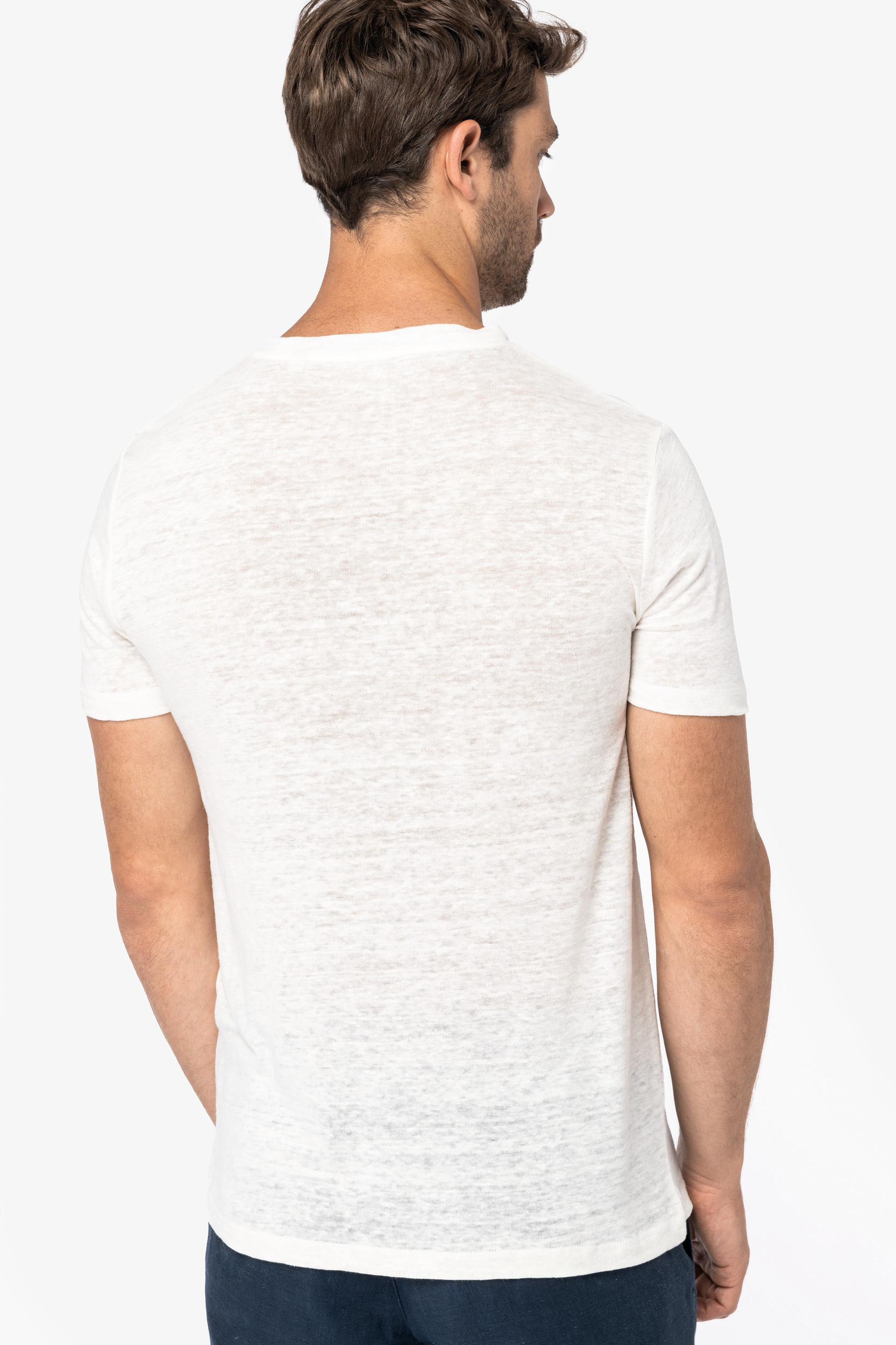 Miniature 4 pour T-shirt en lin homme