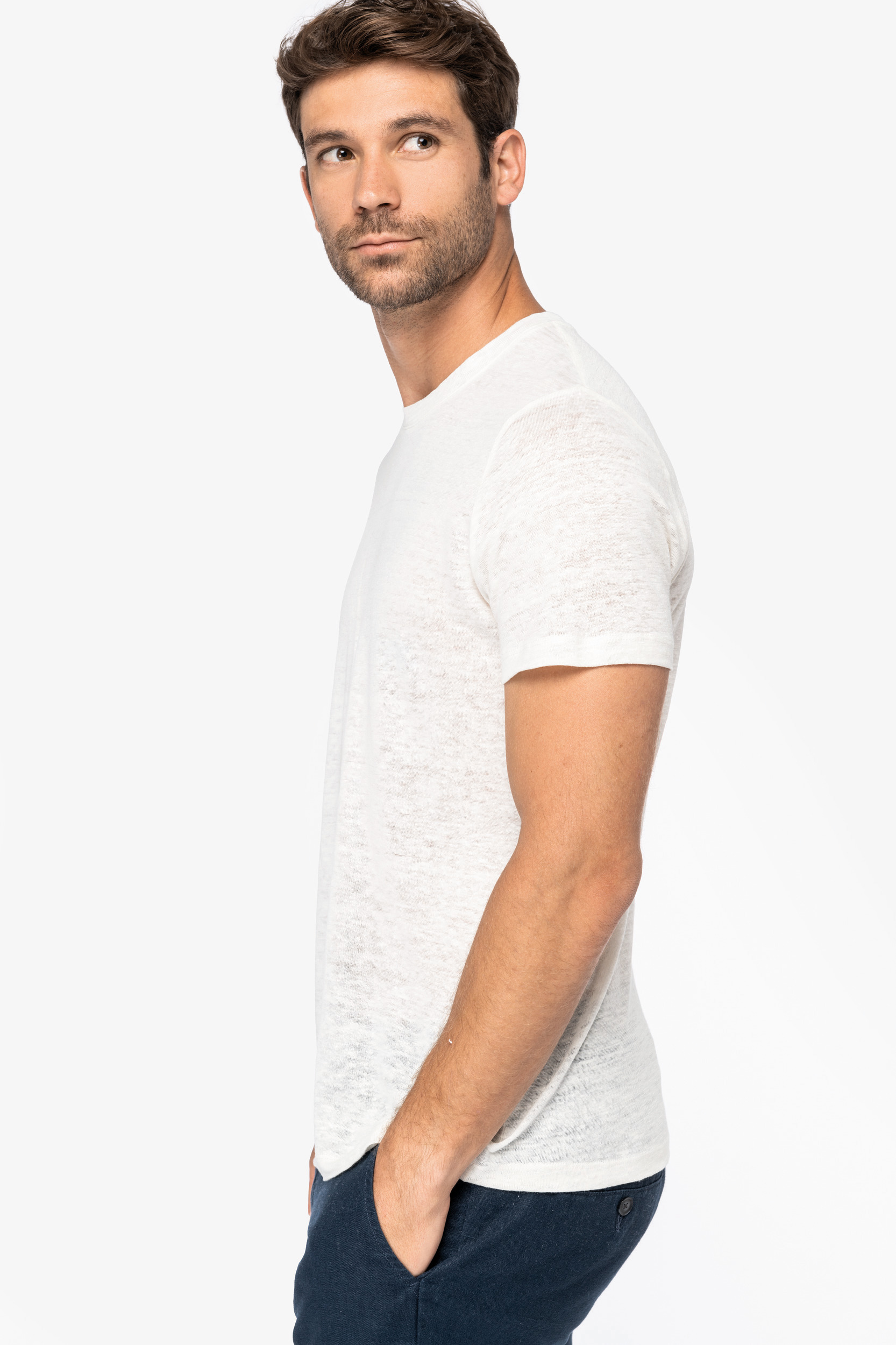 Miniature 3 pour T-shirt en lin homme