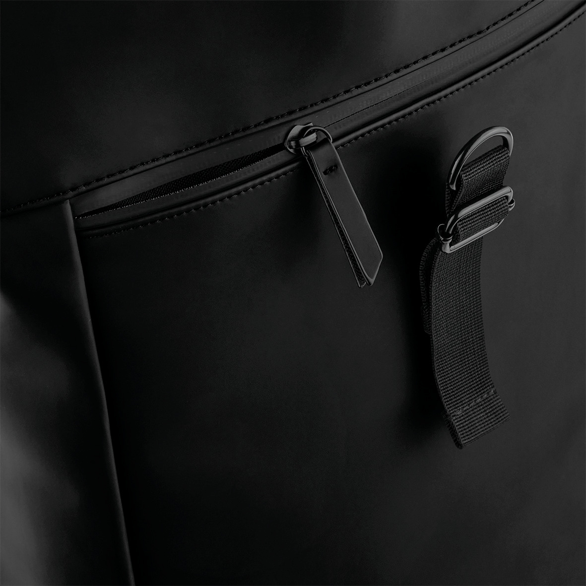 Miniature 3 pour Sac à dos avec rabat roll-top en polyuréthane mat