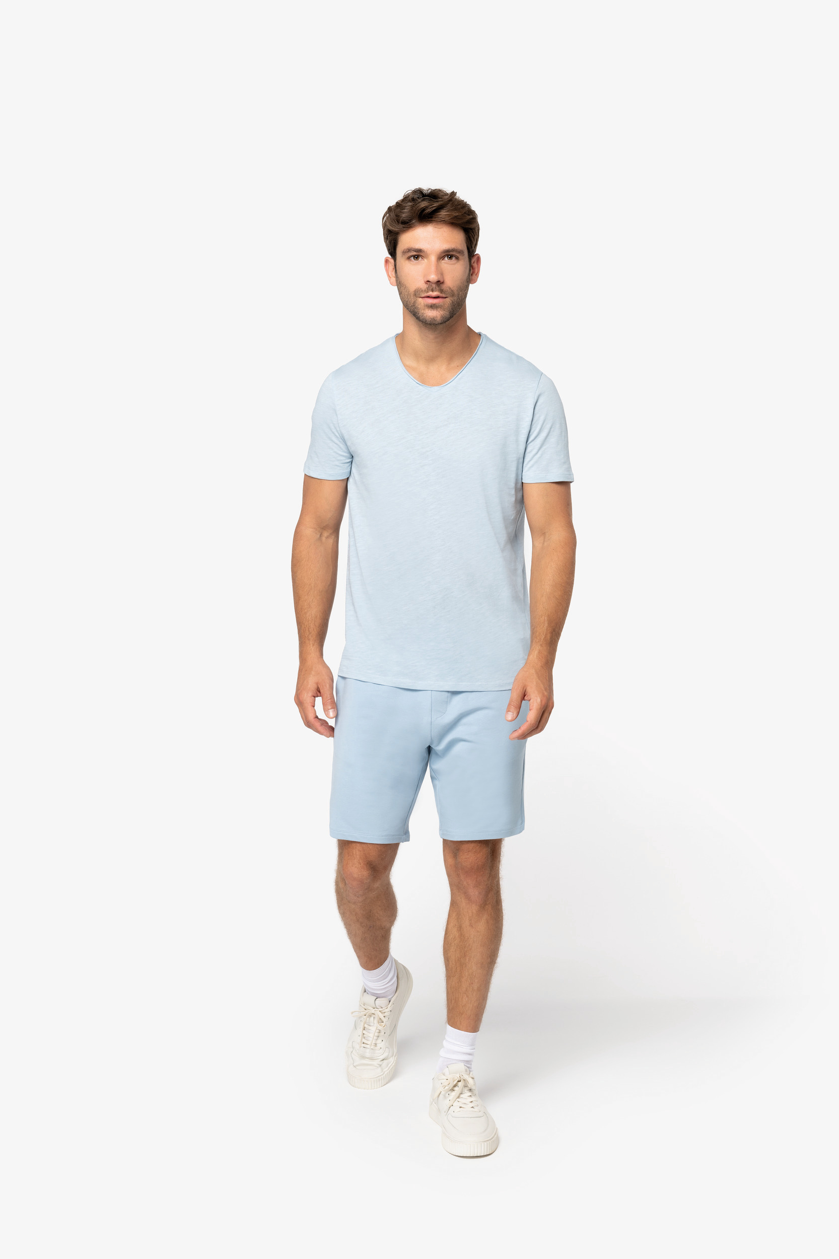 Miniature 2 pour T-shirt écoresponsable slub bords francs homme