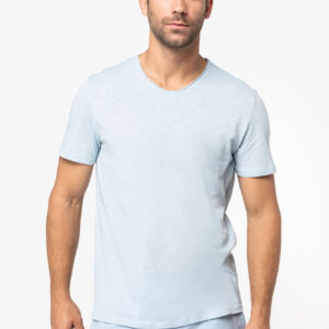 Visuel T-shirt écoresponsable slub bords francs homme