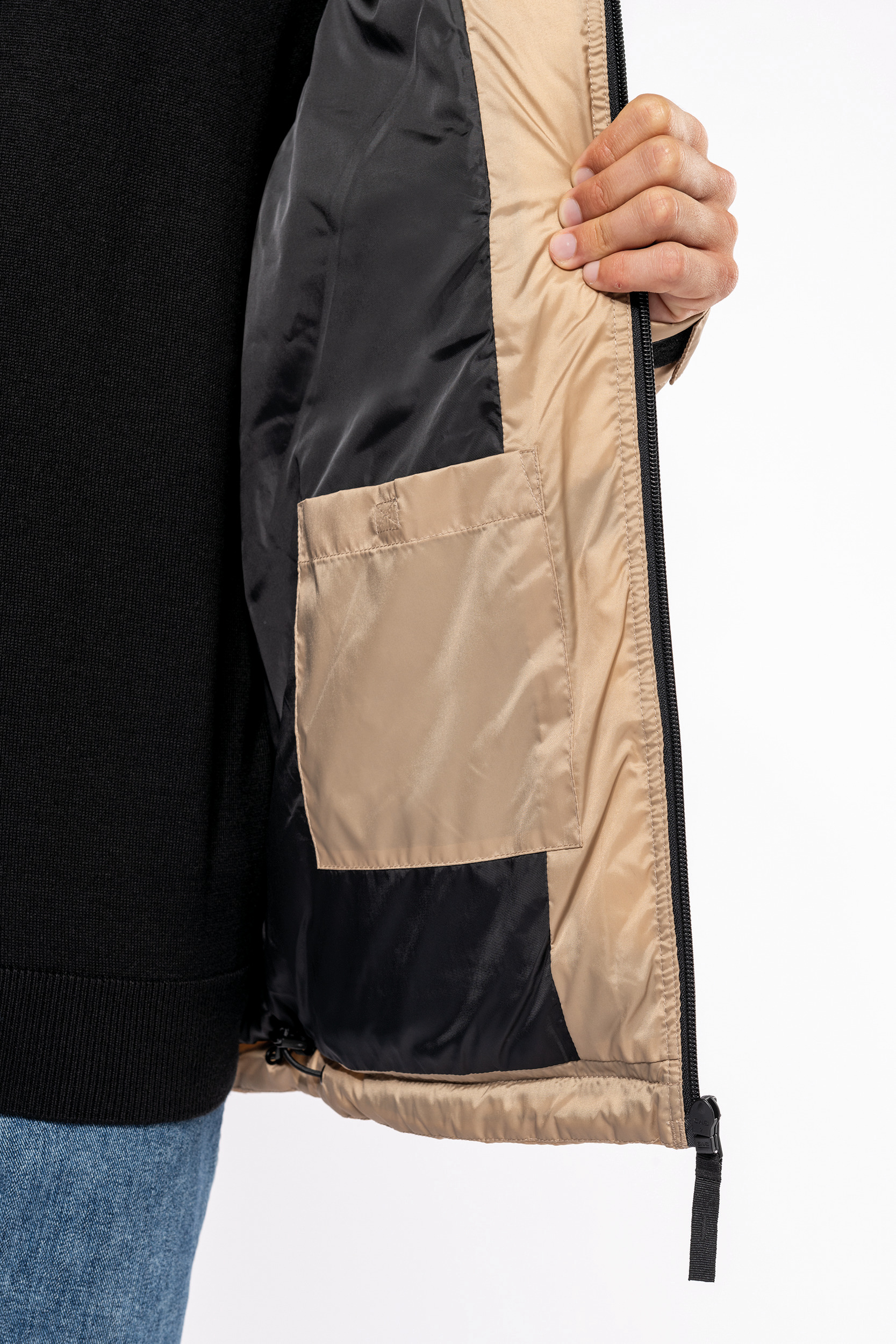 Miniature 16 pour Parka matelassée à capuche bi-ton unisexe