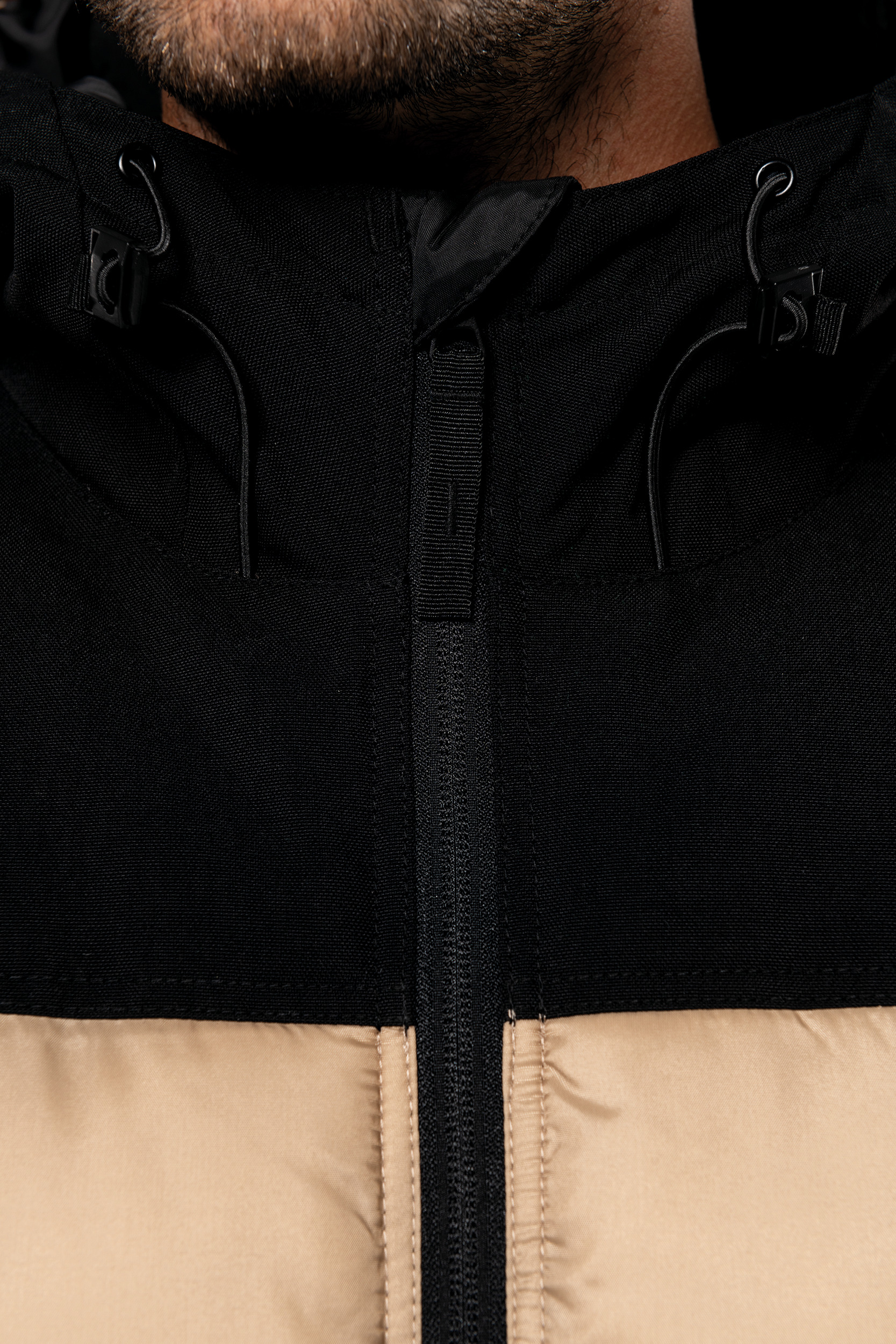Miniature 13 pour Parka matelassée à capuche bi-ton unisexe