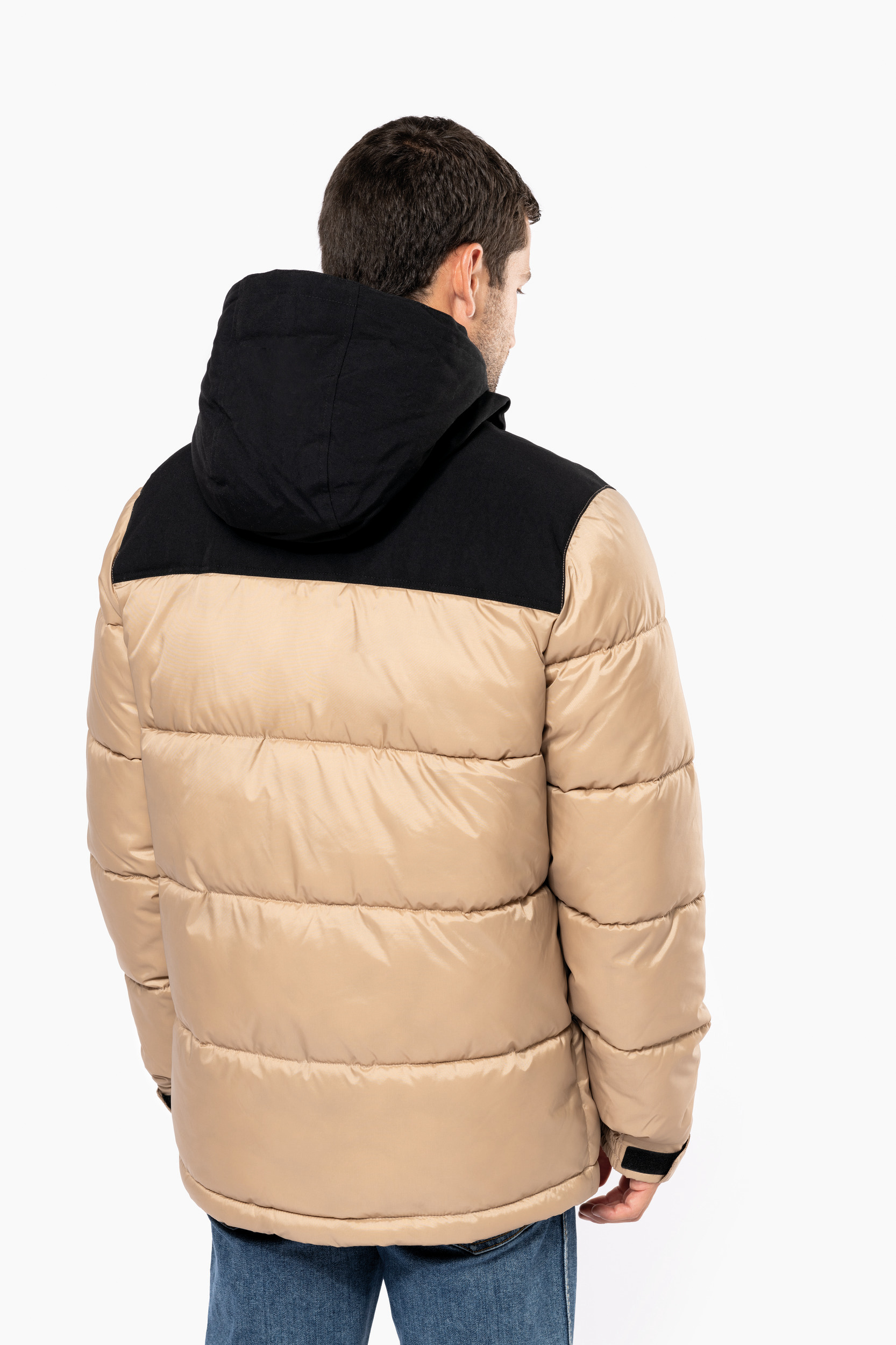 Miniature 3 pour Parka matelassée à capuche bi-ton unisexe