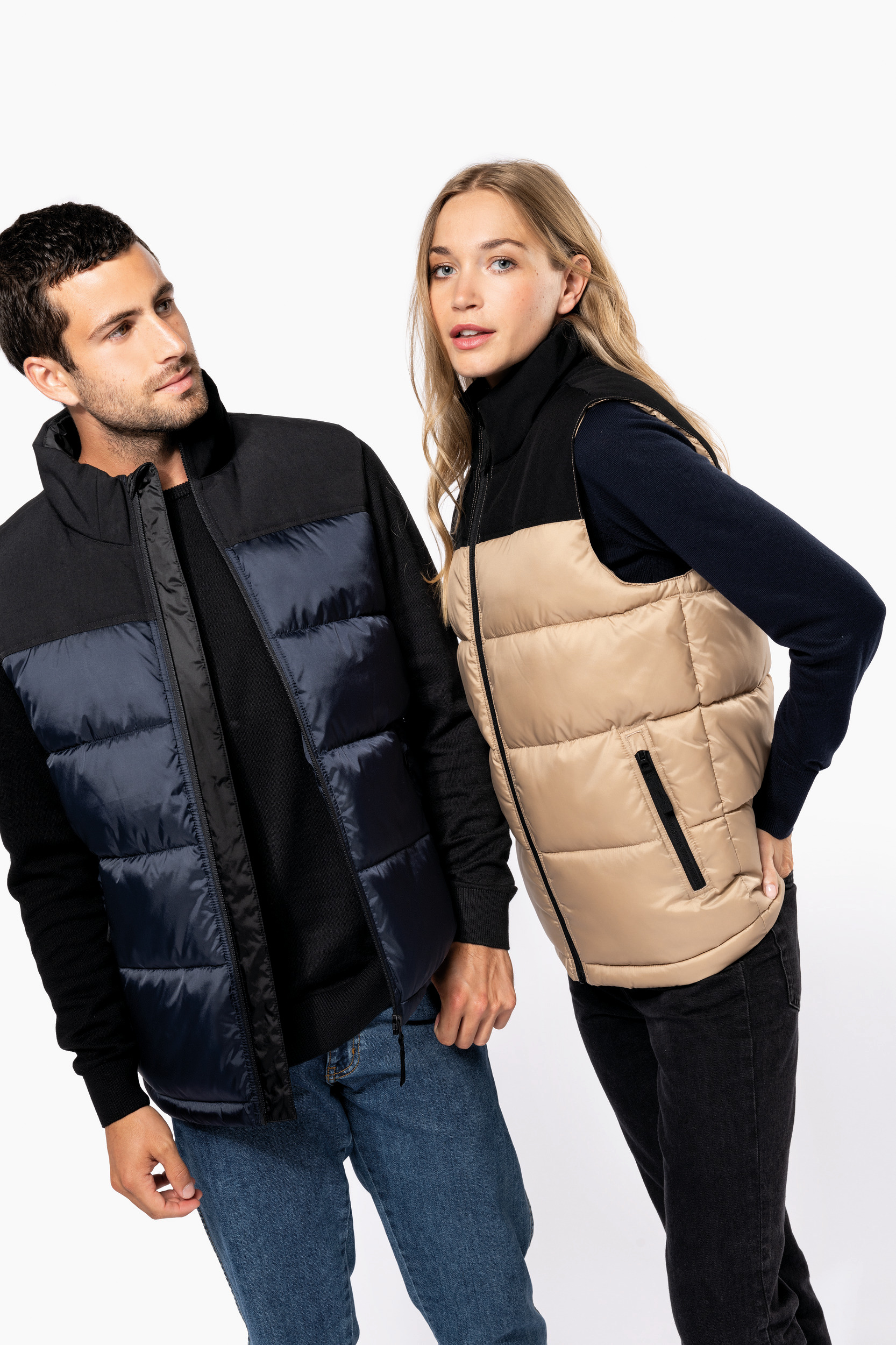 Miniature 12 pour Bodywarmer matelassé bi-ton unisexe
