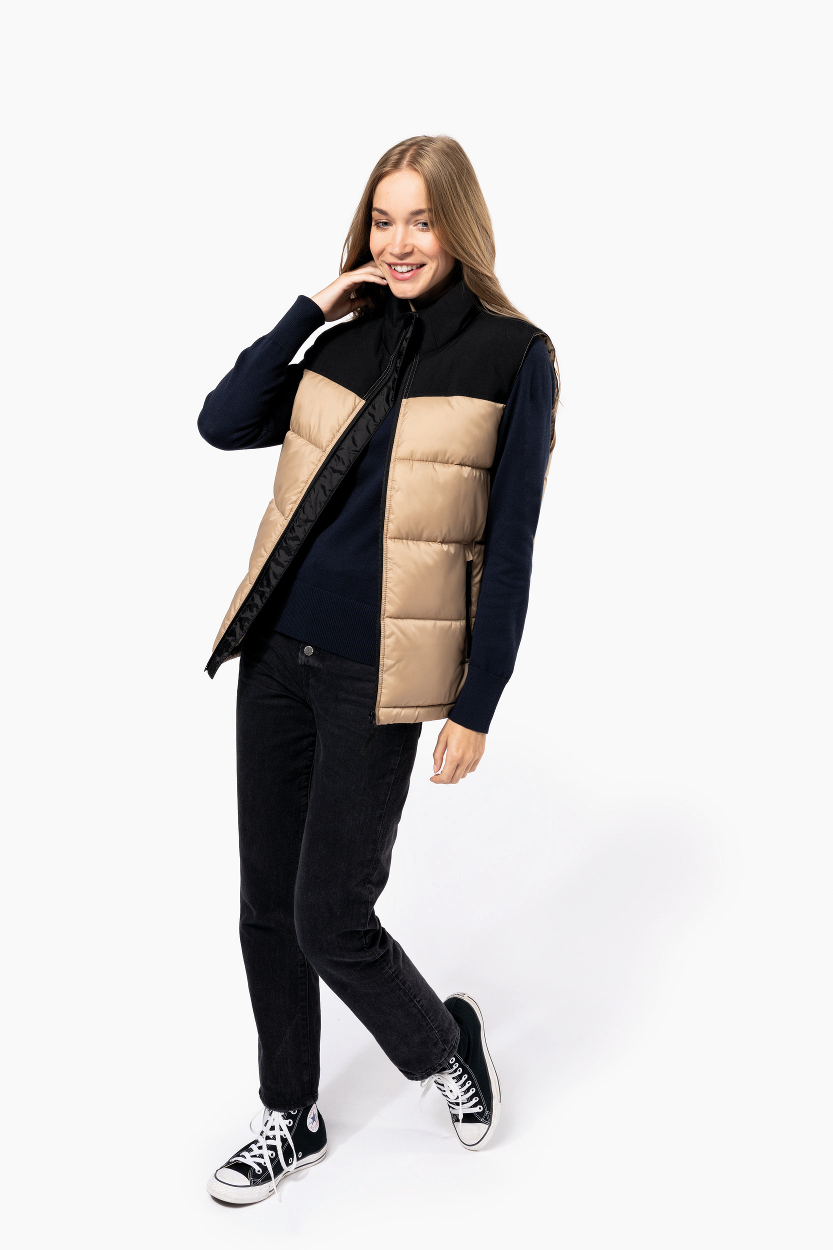 Miniature 10 pour Bodywarmer matelassé bi-ton unisexe