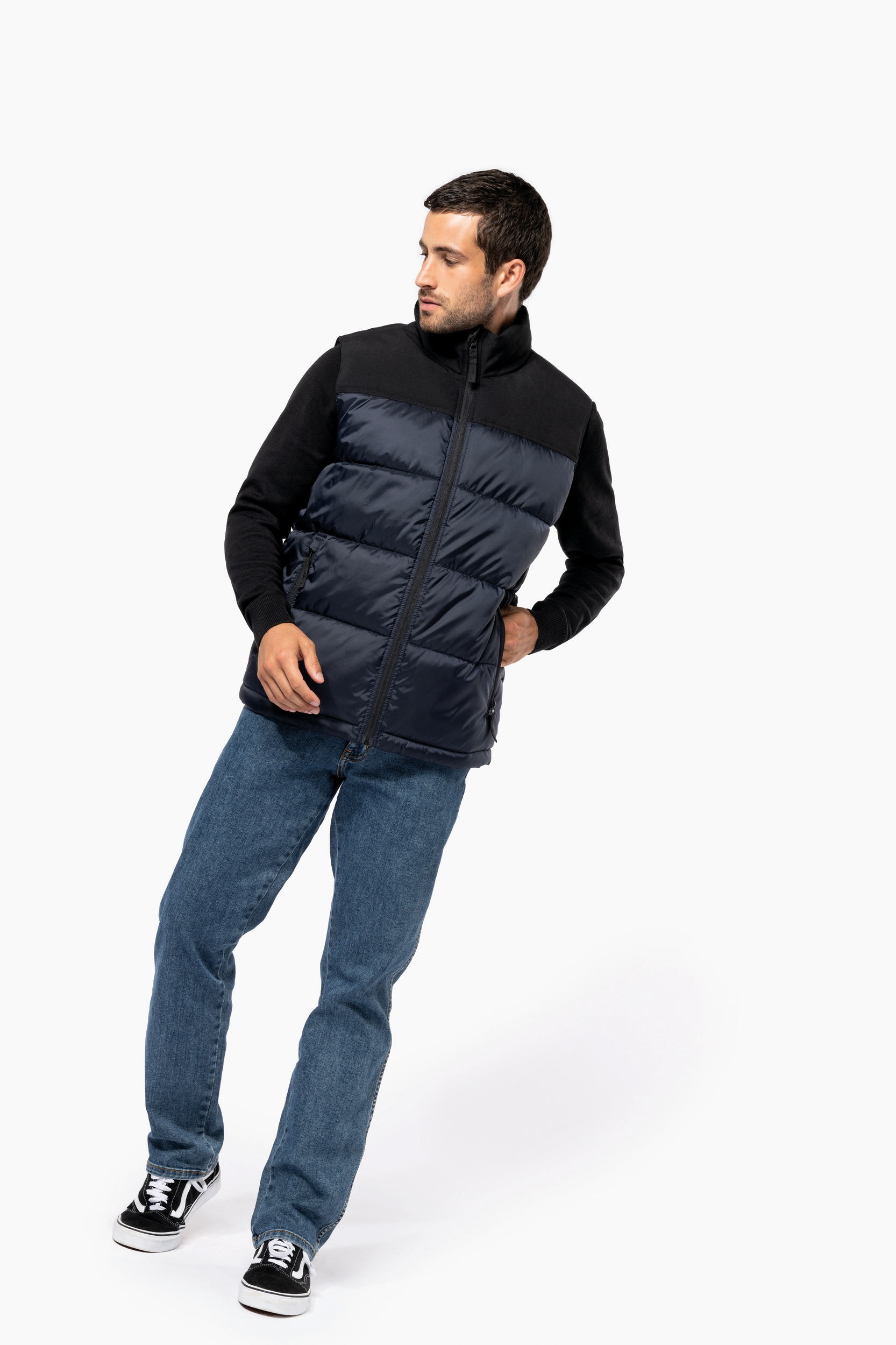 Miniature 5 pour Bodywarmer matelassé bi-ton unisexe
