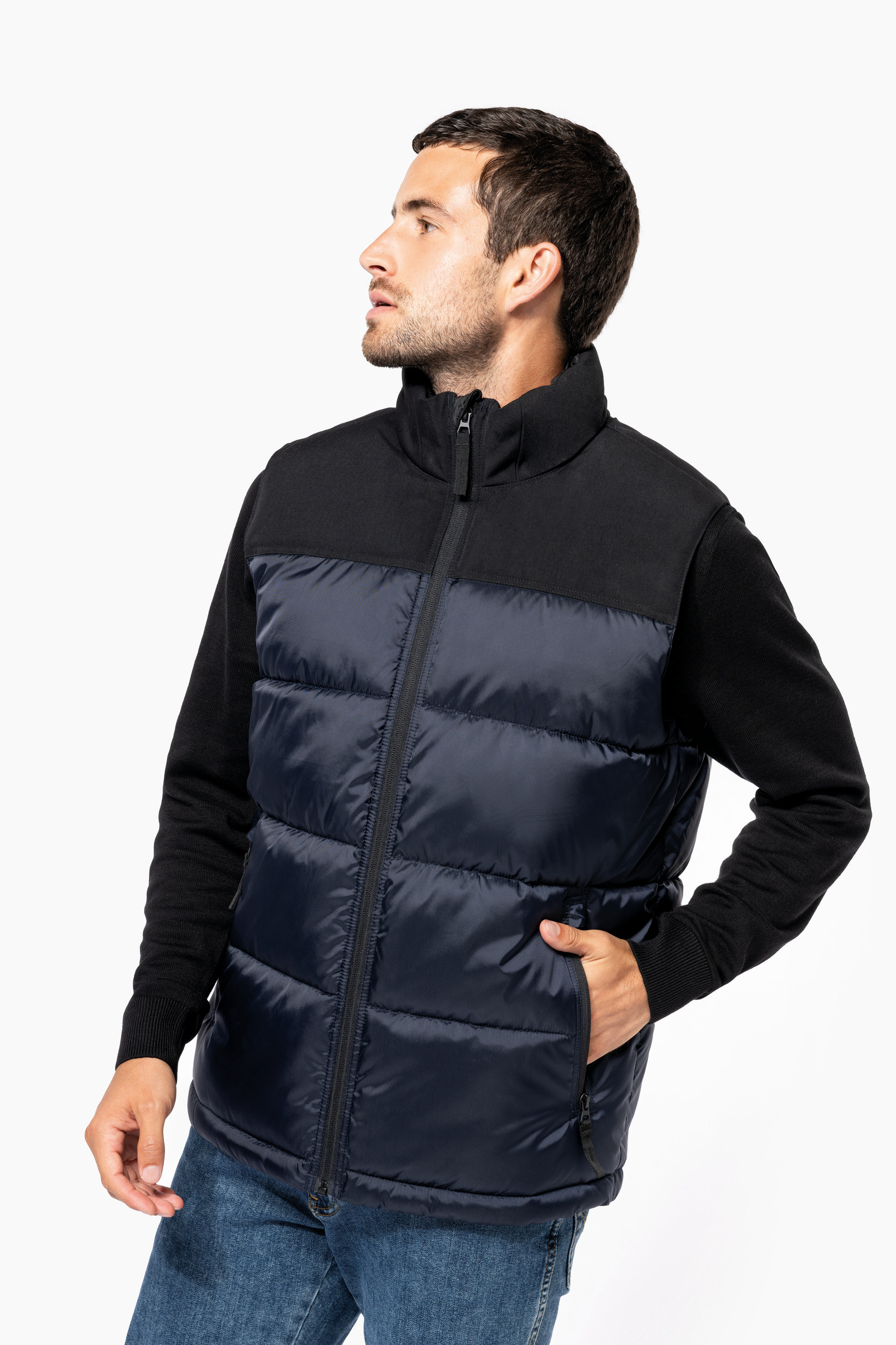 Miniature 4 pour Bodywarmer matelassé bi-ton unisexe