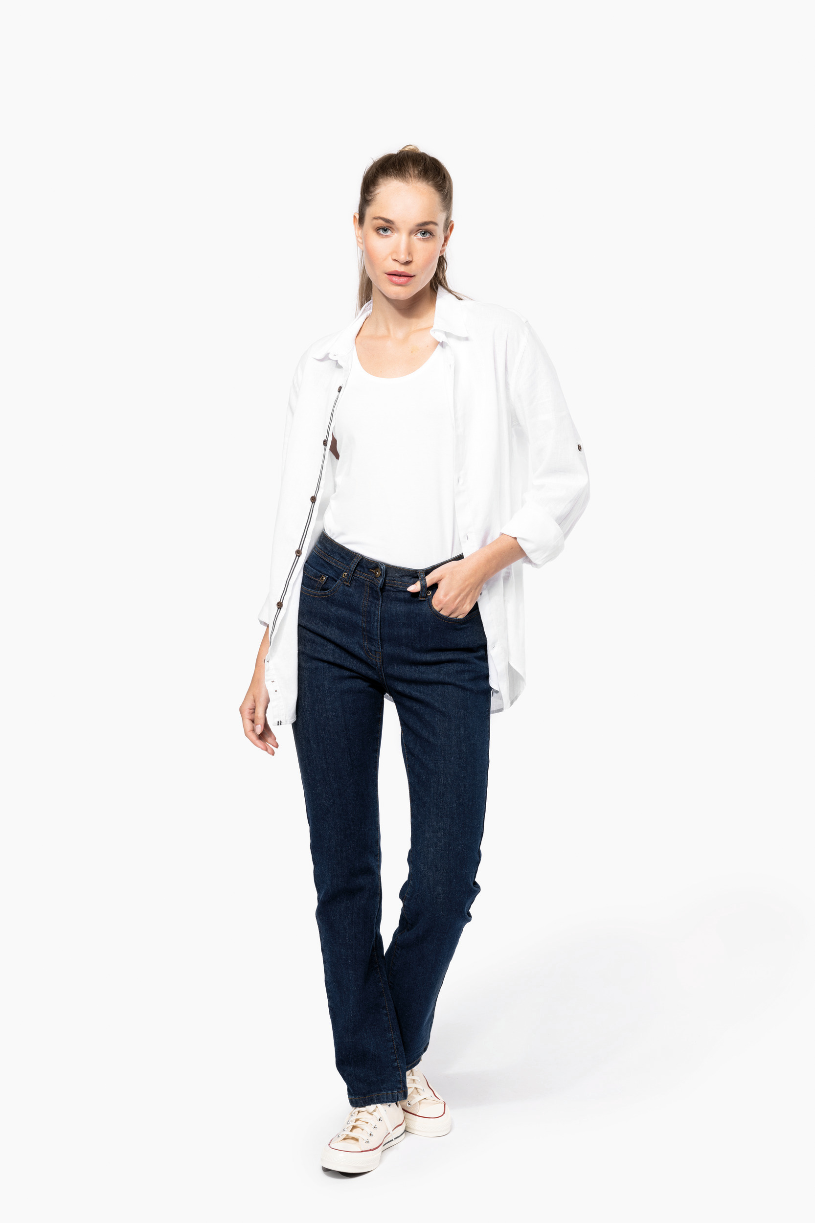 Miniature 4 pour Jean basic femme