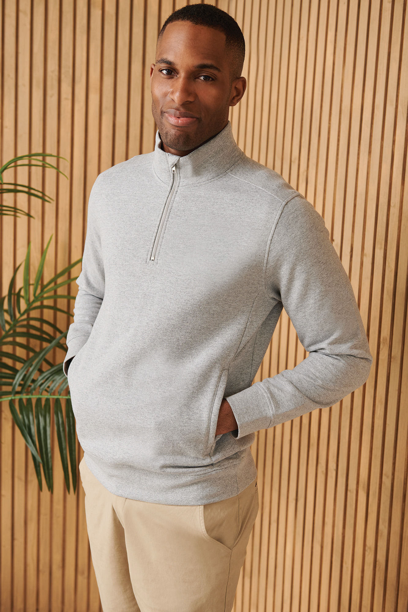 Miniature 5 pour Sweat-shirt col zippé unisexe