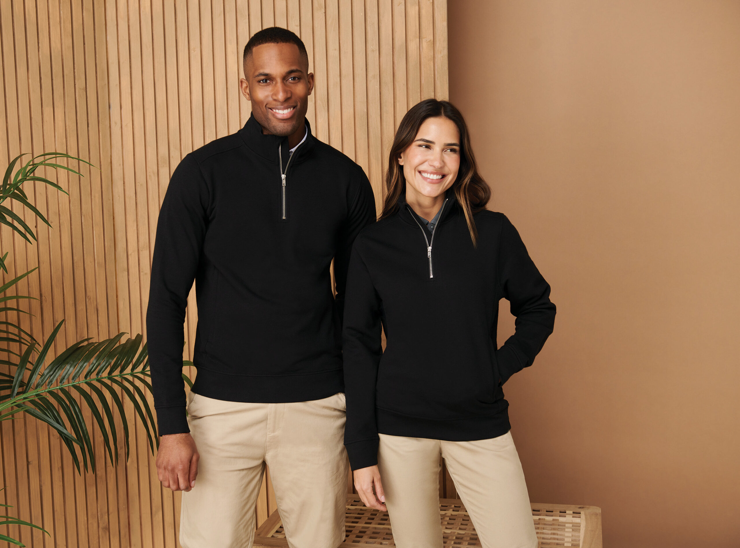 Miniature 2 pour Sweat-shirt col zippé unisexe