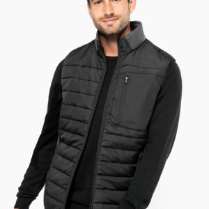 Visuel Bodywarmer bi-matière homme